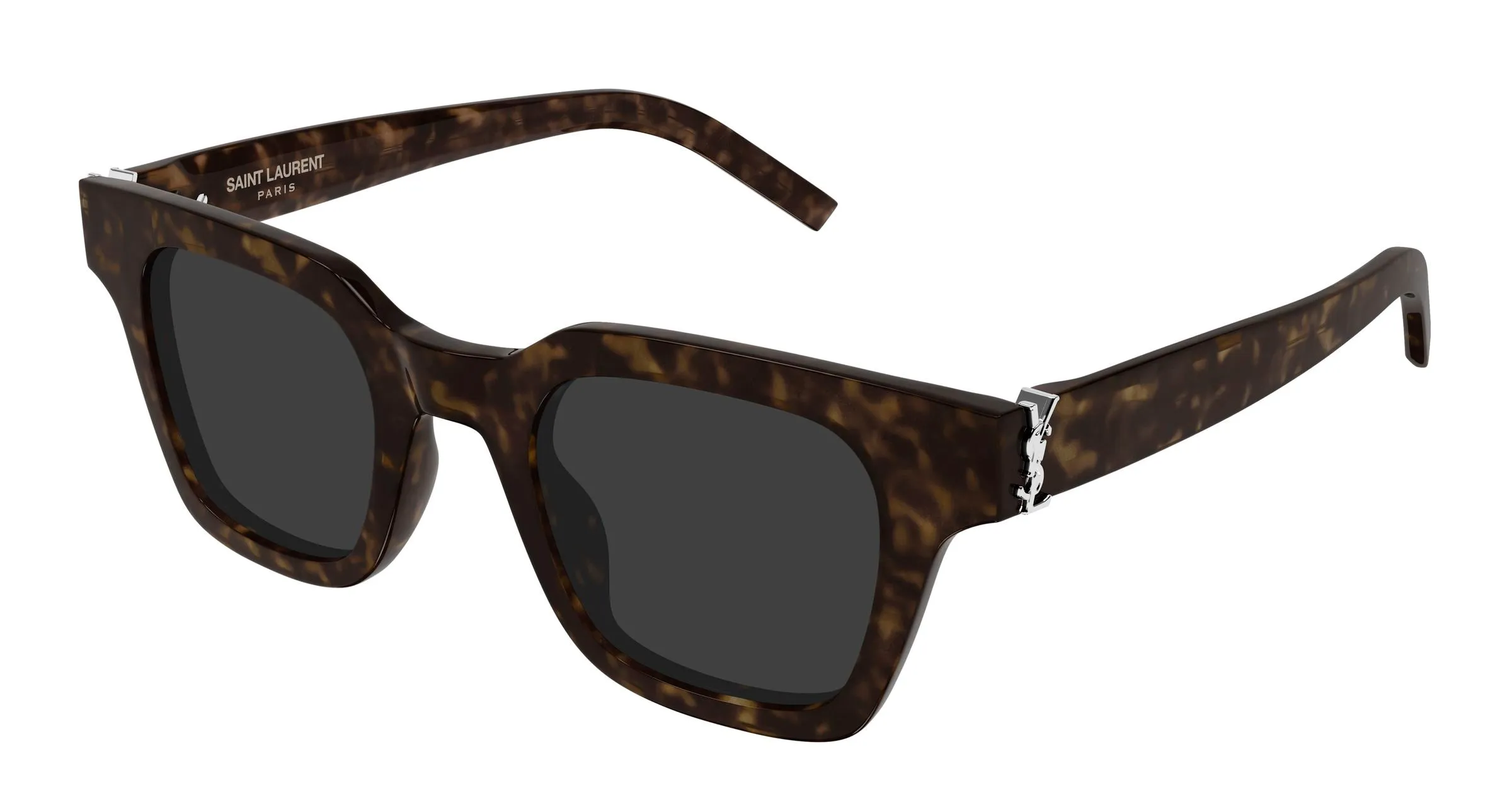 SAINT LAURENT SL M157 002 Occhiali da sole Acetato Havana Grigio Squadrata - immagine 1