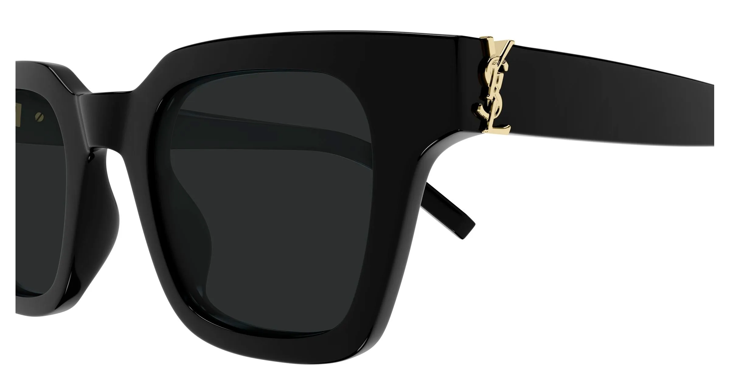 SAINT LAURENT SL M157 001 Occhiali da sole Acetato Nero Nero Squadrata - immagine 3