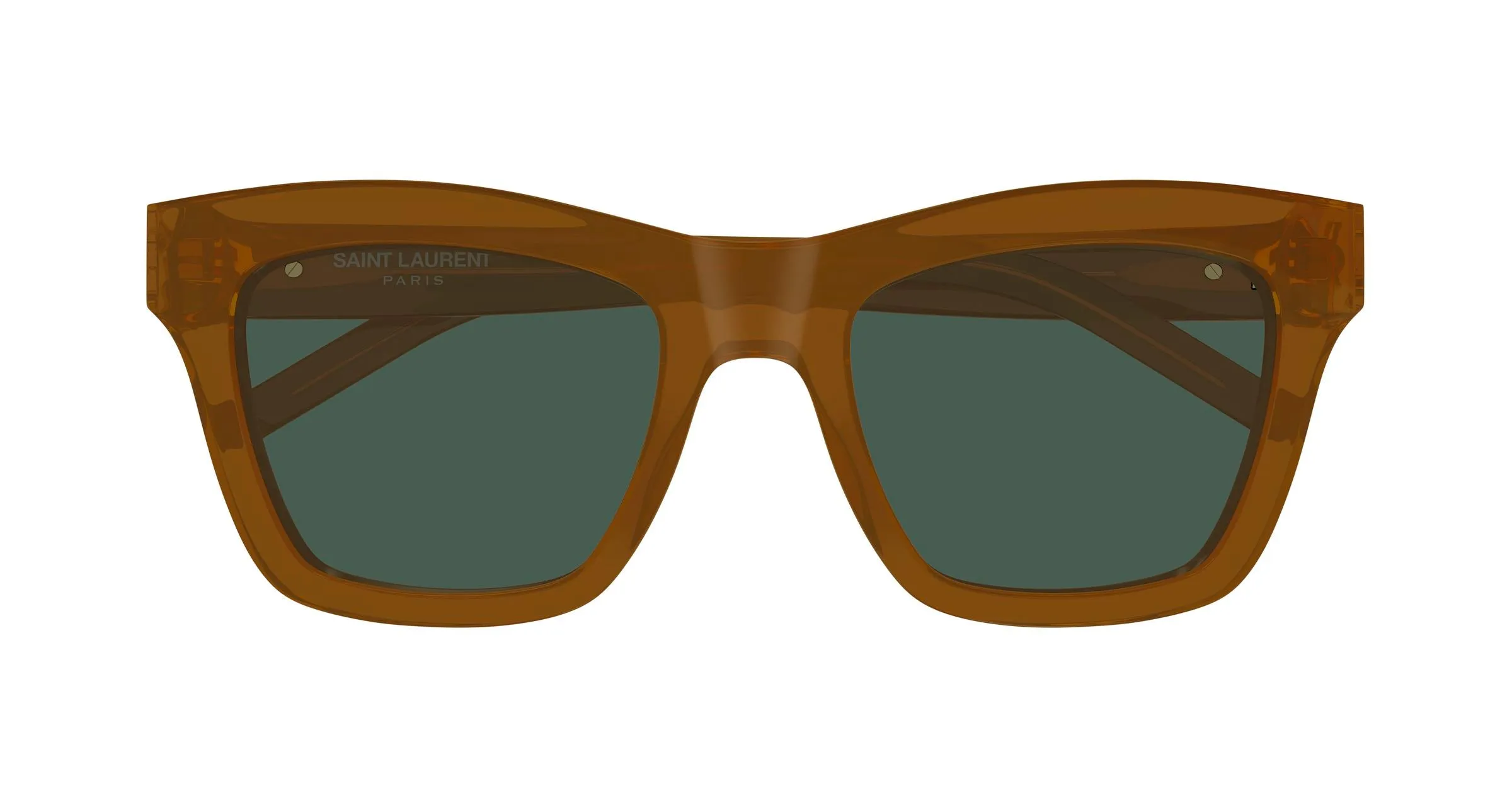 SAINT LAURENT SL M156 005 Occhiali da sole Acetato Marrone Verde Cat Eye - immagine 2