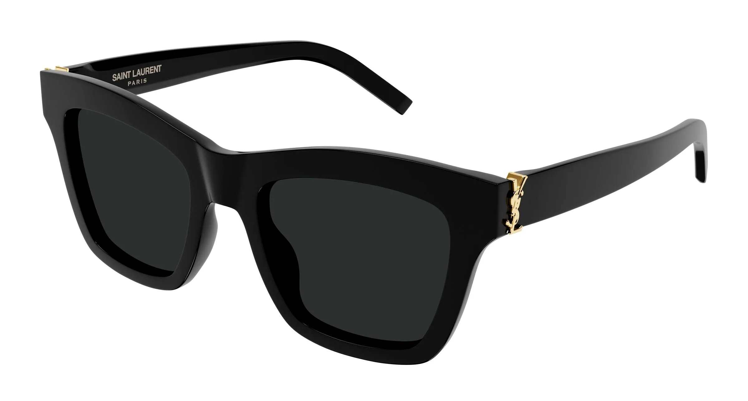 SAINT LAURENT SL M156 001 Occhiali da sole Acetato Nero Nero Cat Eye - immagine 1