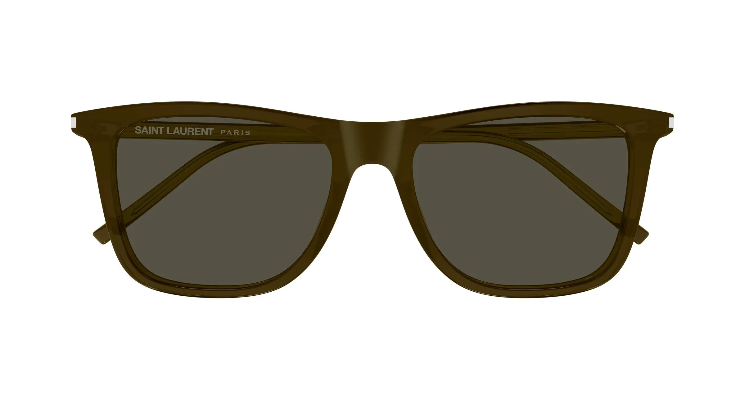 SAINT LAURENT SL 895 004 Occhiali da sole Acetato Marrone Grigio Squadrata - immagine 2
