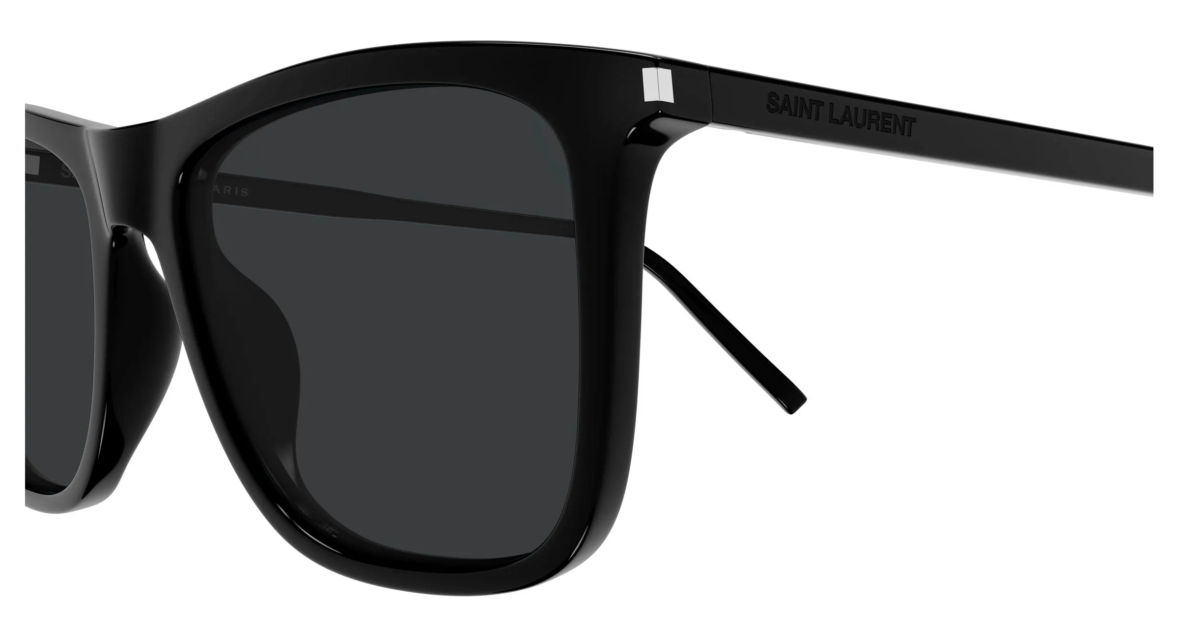 SAINT LAURENT SL 895 001 Occhiali da sole Acetato Nero Nero Squadrata - immagine 3