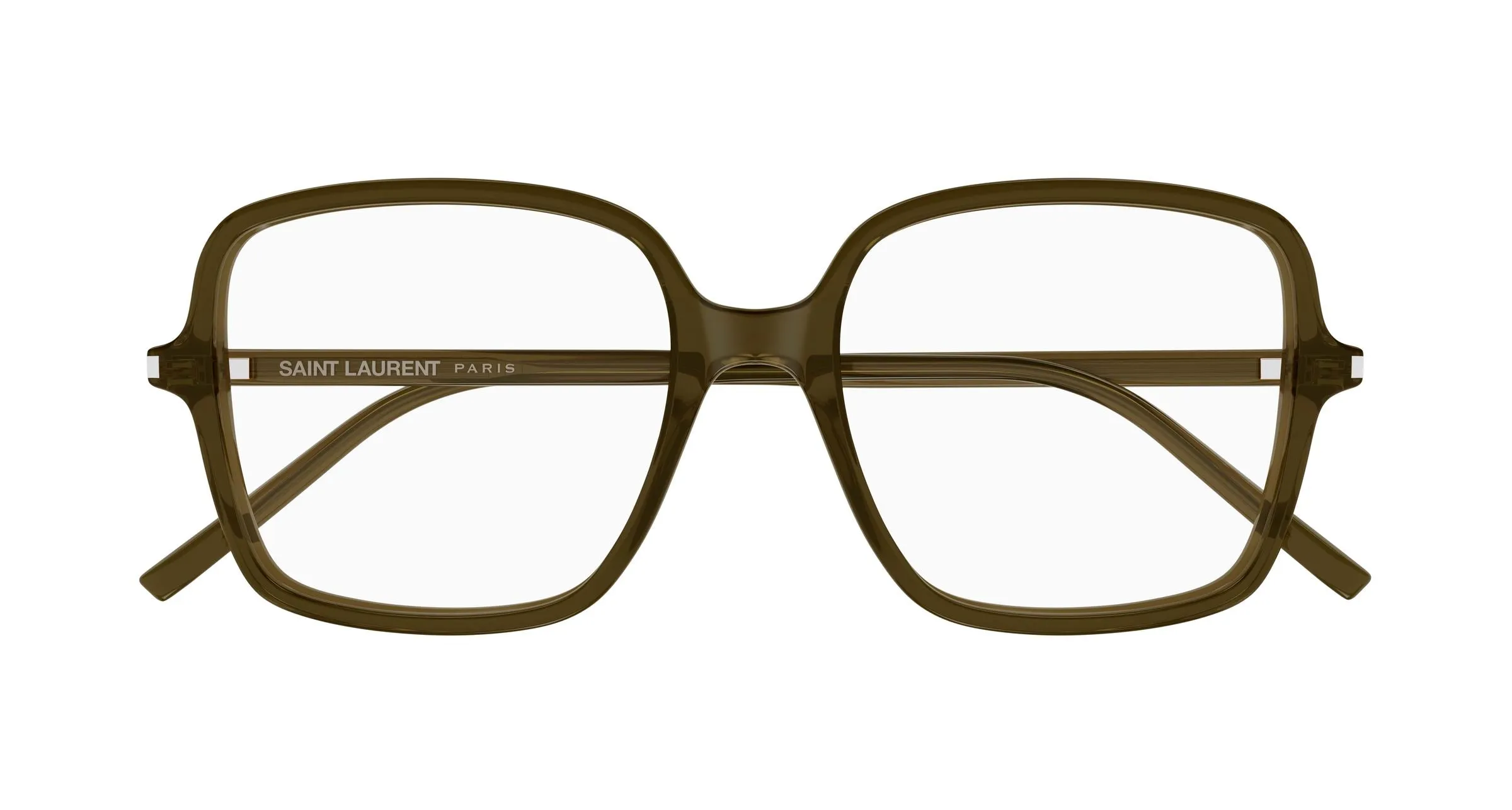 SAINT LAURENT SL 892 007 Montature da vista Acetato Marrone Trasparente Squadrata Antiriflesso - immagine 2