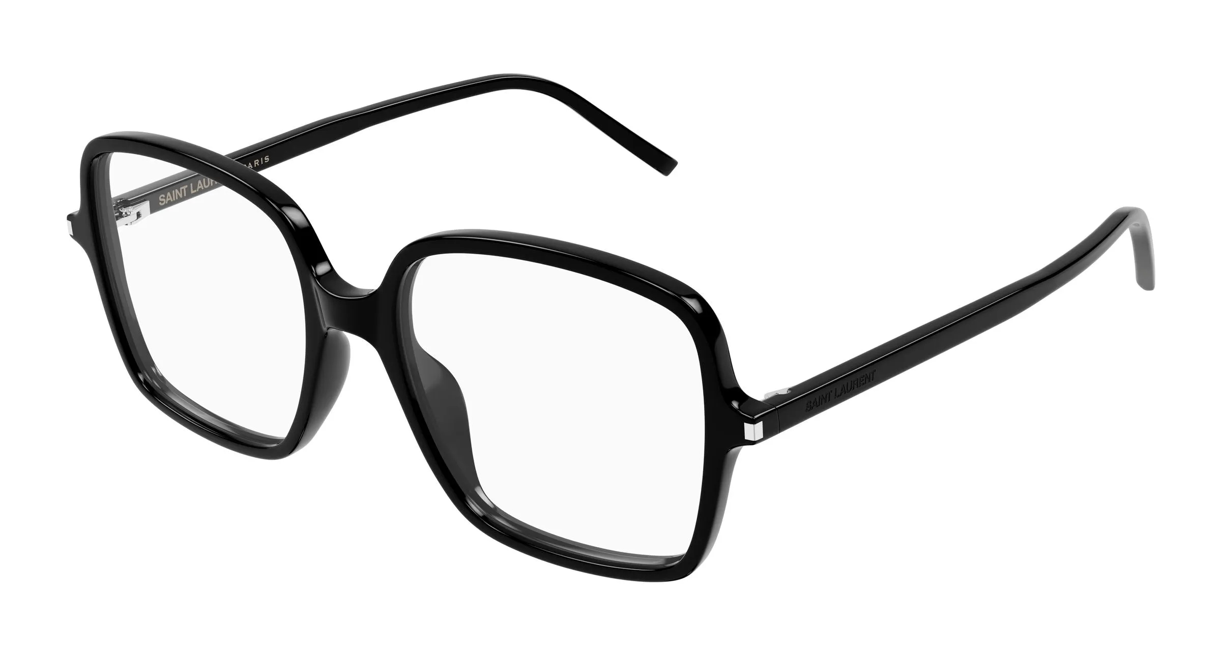 SAINT LAURENT SL 892 001 Montature da vista Acetato Nero Trasparente Squadrata Antiriflesso - immagine 1