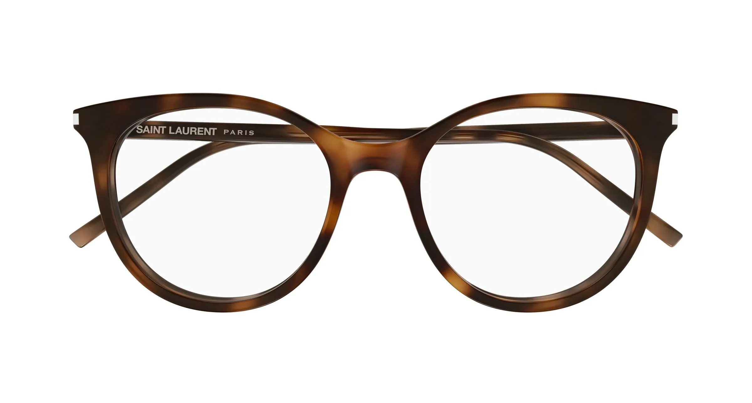 SAINT LAURENT SL 891 003 Montature da vista Acetato Havana Trasparente Cat Eye Antiriflesso - immagine 2