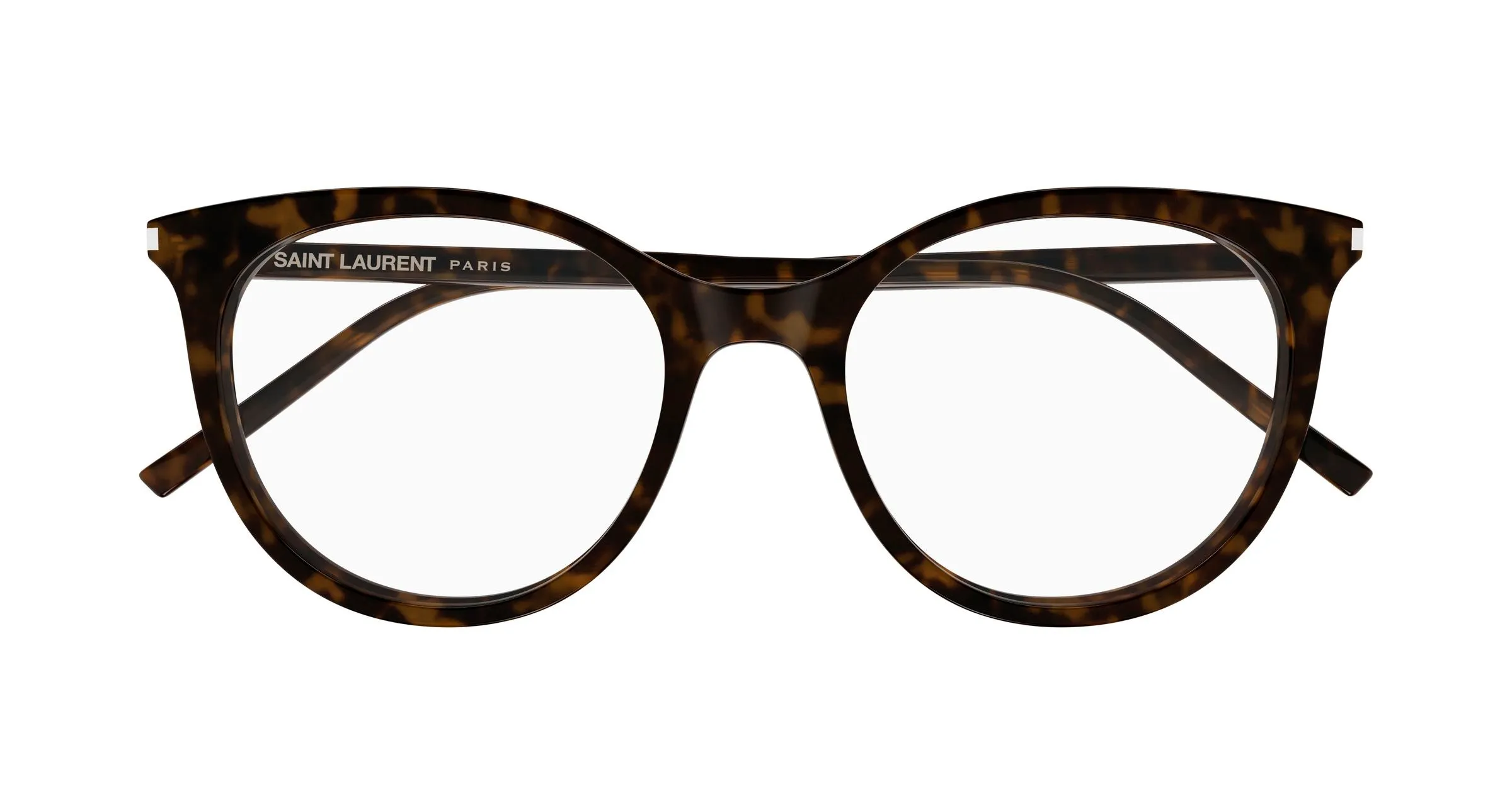 SAINT LAURENT SL 891 002 Montature da vista Acetato Havana Trasparente Cat Eye Antiriflesso - immagine 2