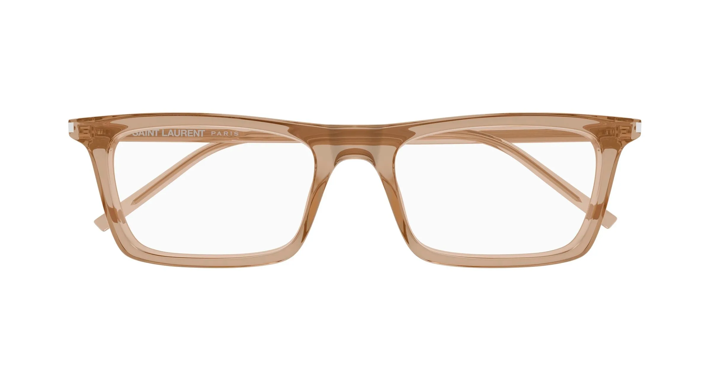 SAINT LAURENT SL 890 BETTY THIN OPT 005 Montature da vista Acetato Marrone Trasparente Squadrata Antiriflesso - immagine 2