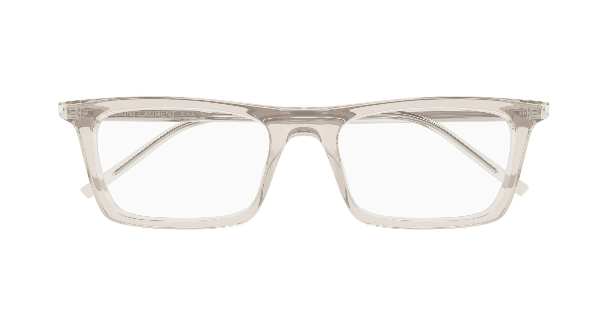 SAINT LAURENT SL 890 BETTY THIN OPT 004 Montature da vista Acetato Beige Trasparente Squadrata Antiriflesso - immagine 2