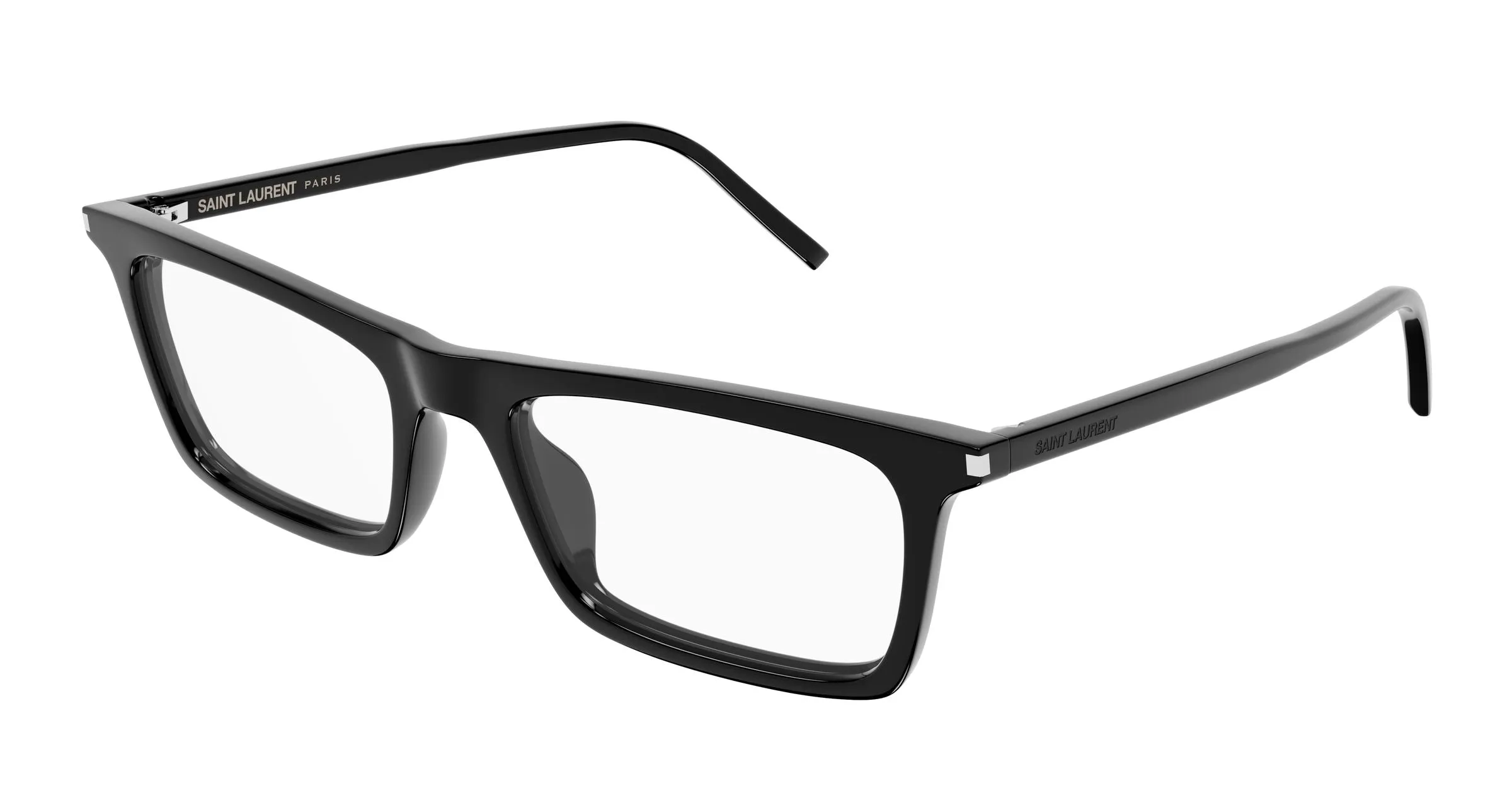 SAINT LAURENT SL 890 BETTY THIN OPT 001 Montature da vista Acetato Nero Trasparente Squadrata Antiriflesso - immagine 1