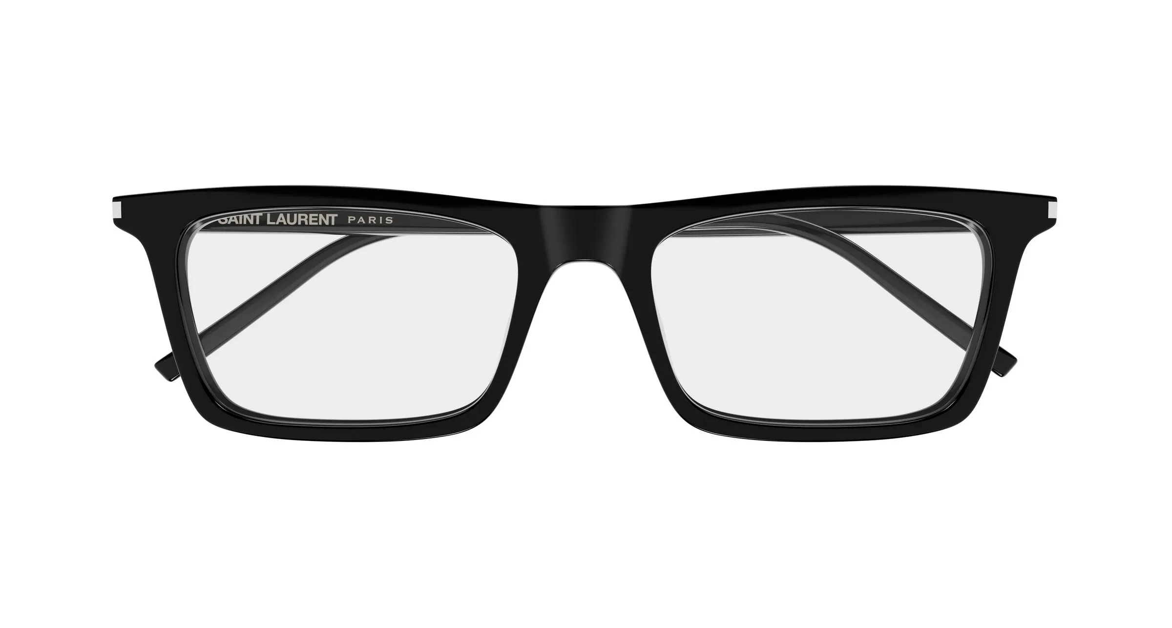 SAINT LAURENT SL 890 BETTY THIN OPT 001 Montature da vista Acetato Nero Trasparente Squadrata Antiriflesso - immagine 2
