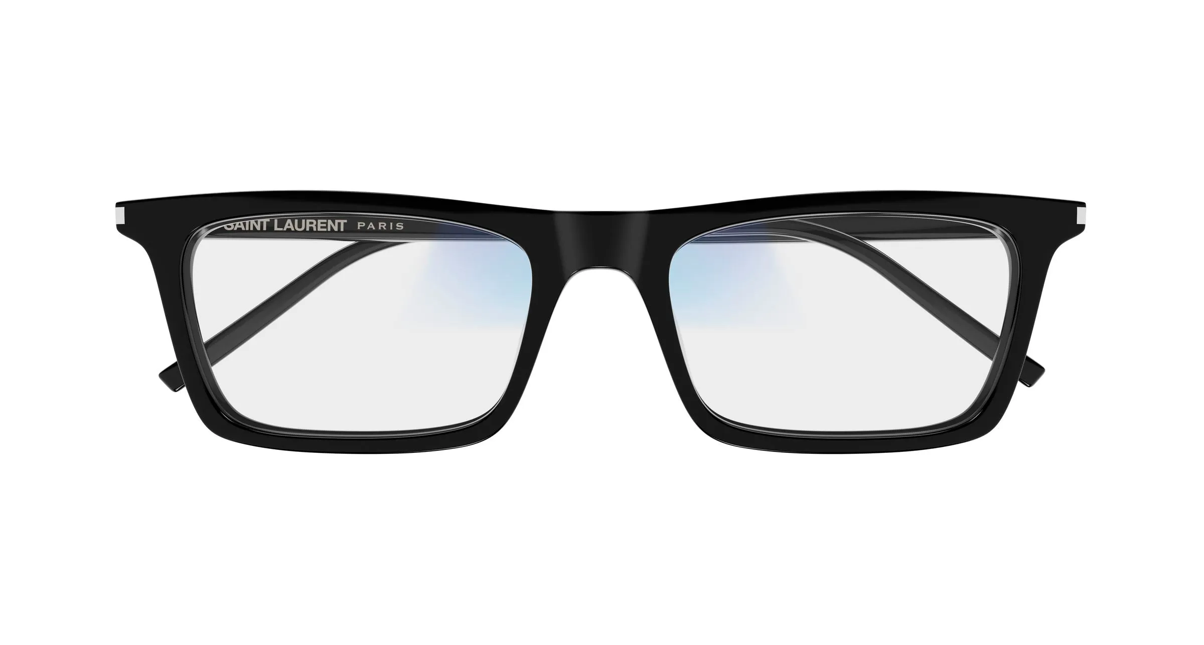SAINT LAURENT SL 890 BETTY THIN 006 Occhiali da sole Acetato Nero Trasparente Squadrata - immagine 2