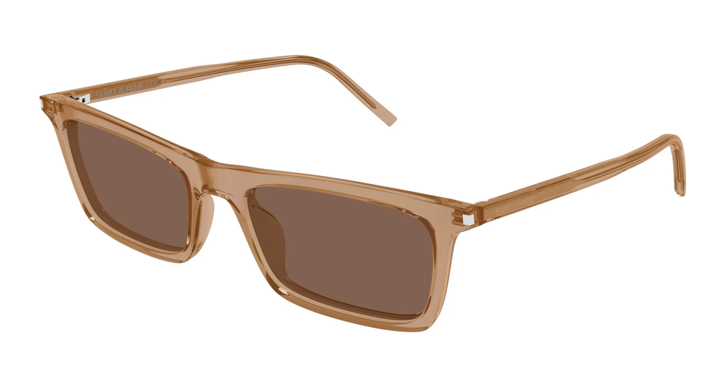 SAINT LAURENT SL 890 BETTY THIN 005 Occhiali da sole Acetato Marrone Marrone Squadrata - immagine 1