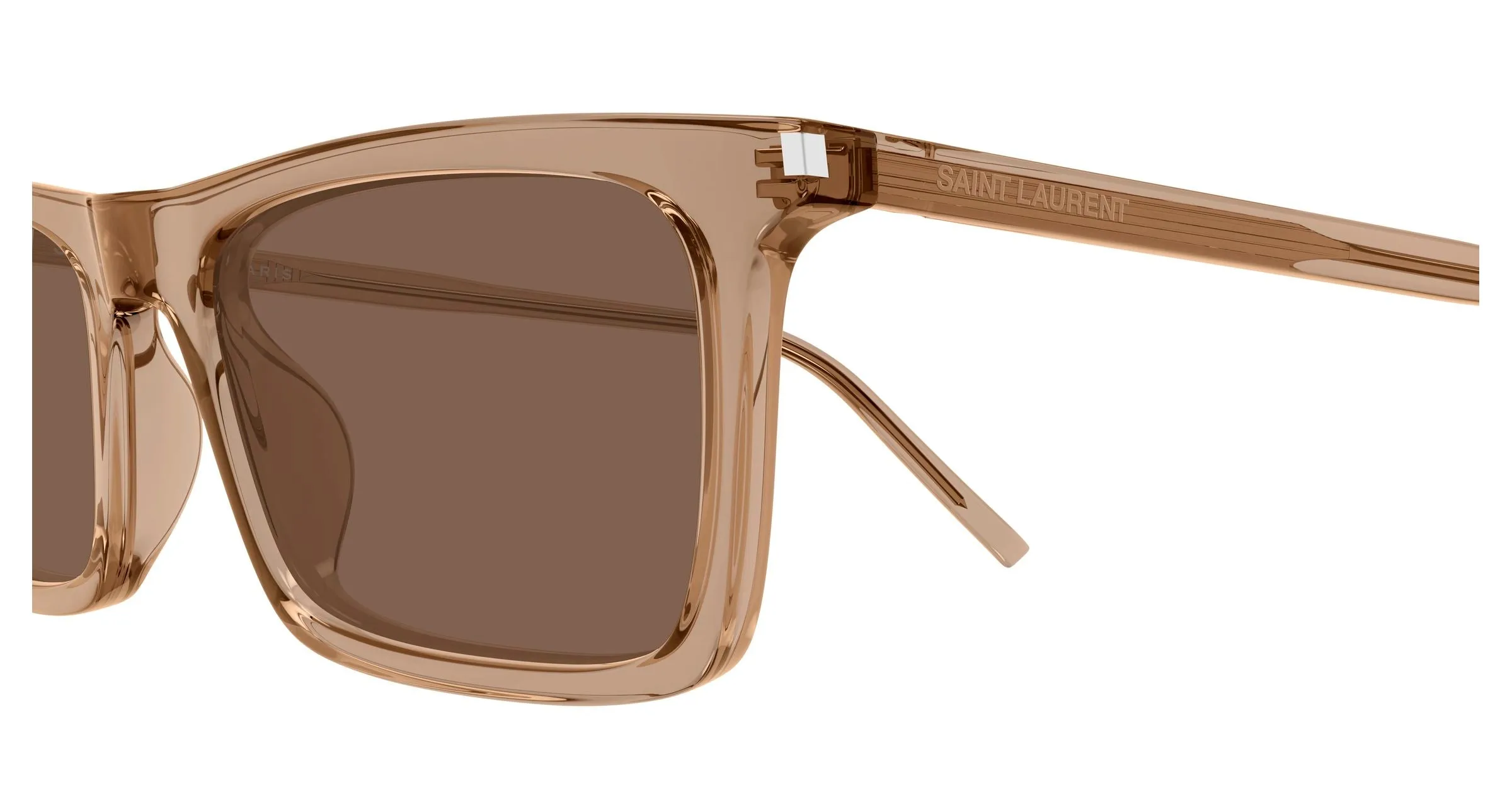SAINT LAURENT SL 890 BETTY THIN 005 Occhiali da sole Acetato Marrone Marrone Squadrata - immagine 3