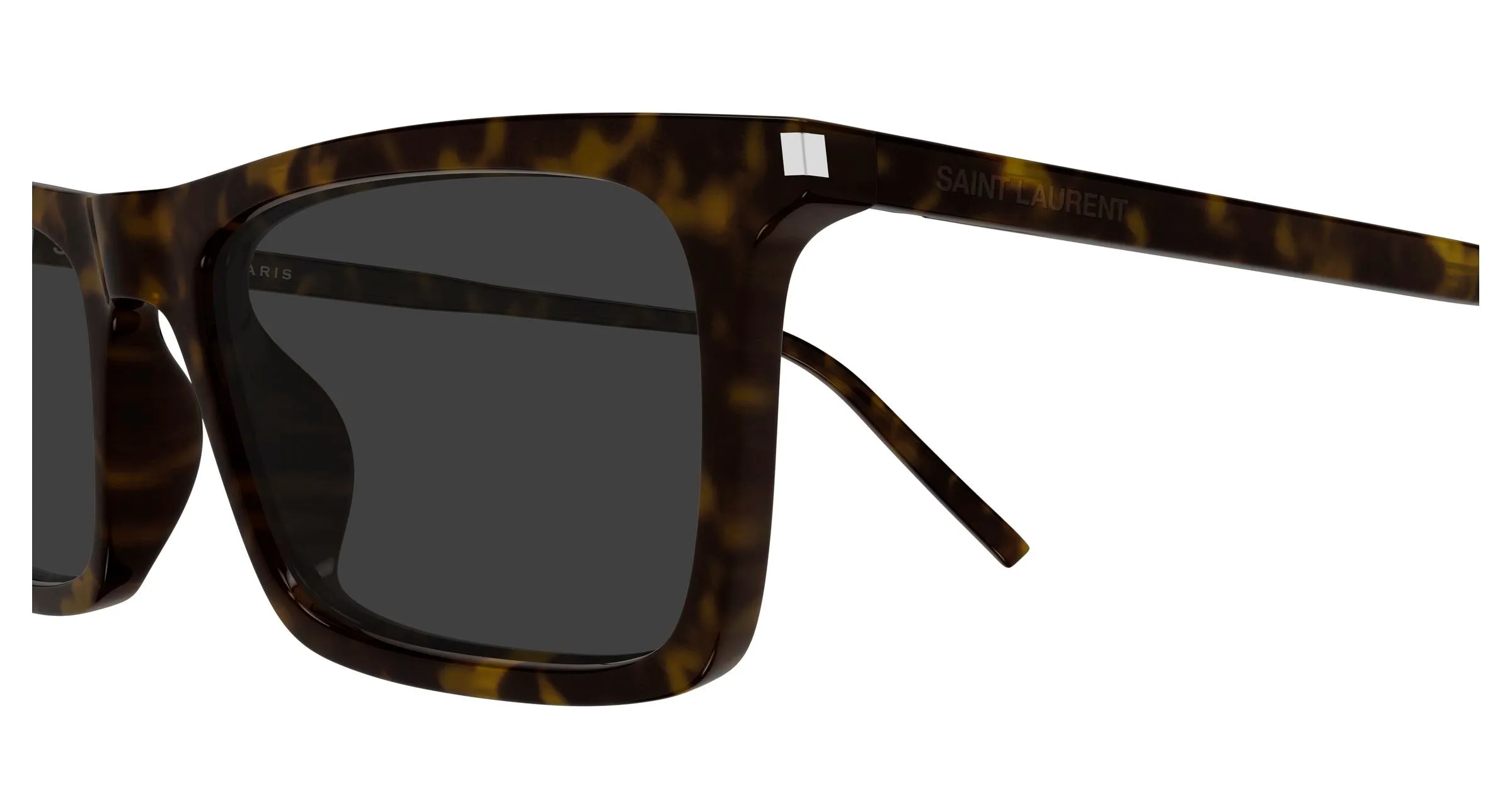 SAINT LAURENT SL 890 BETTY THIN 002 Occhiali da sole Acetato Havana Grigio Squadrata - immagine 3