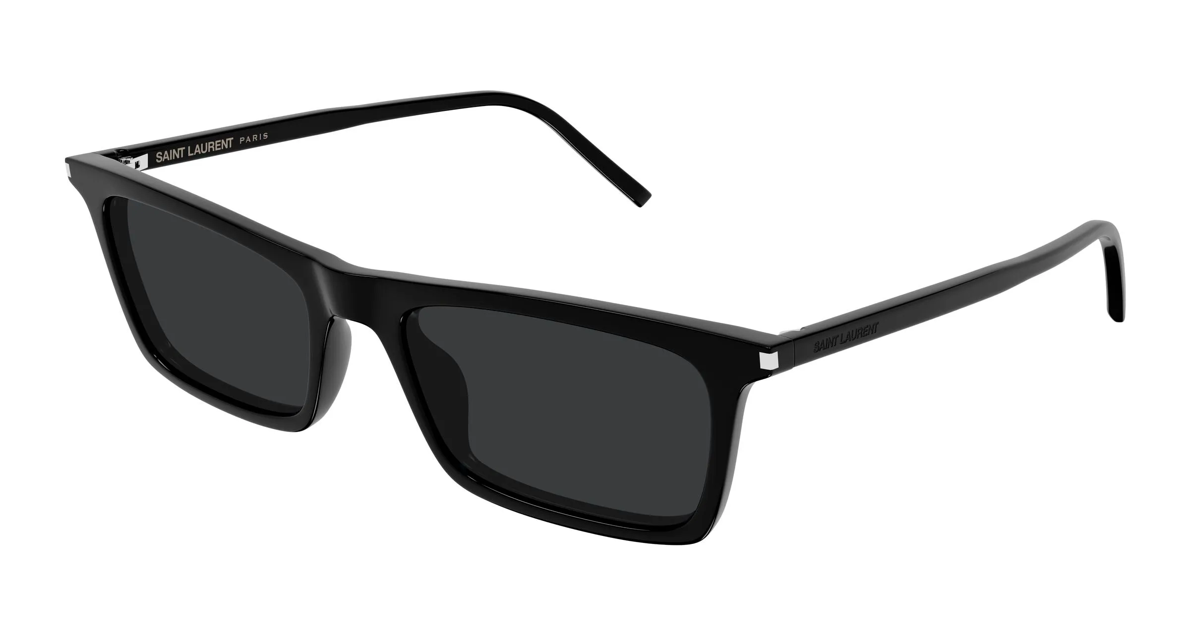SAINT LAURENT SL 890 BETTY THIN 001 Occhiali da sole Acetato Nero Nero Squadrata - immagine 1