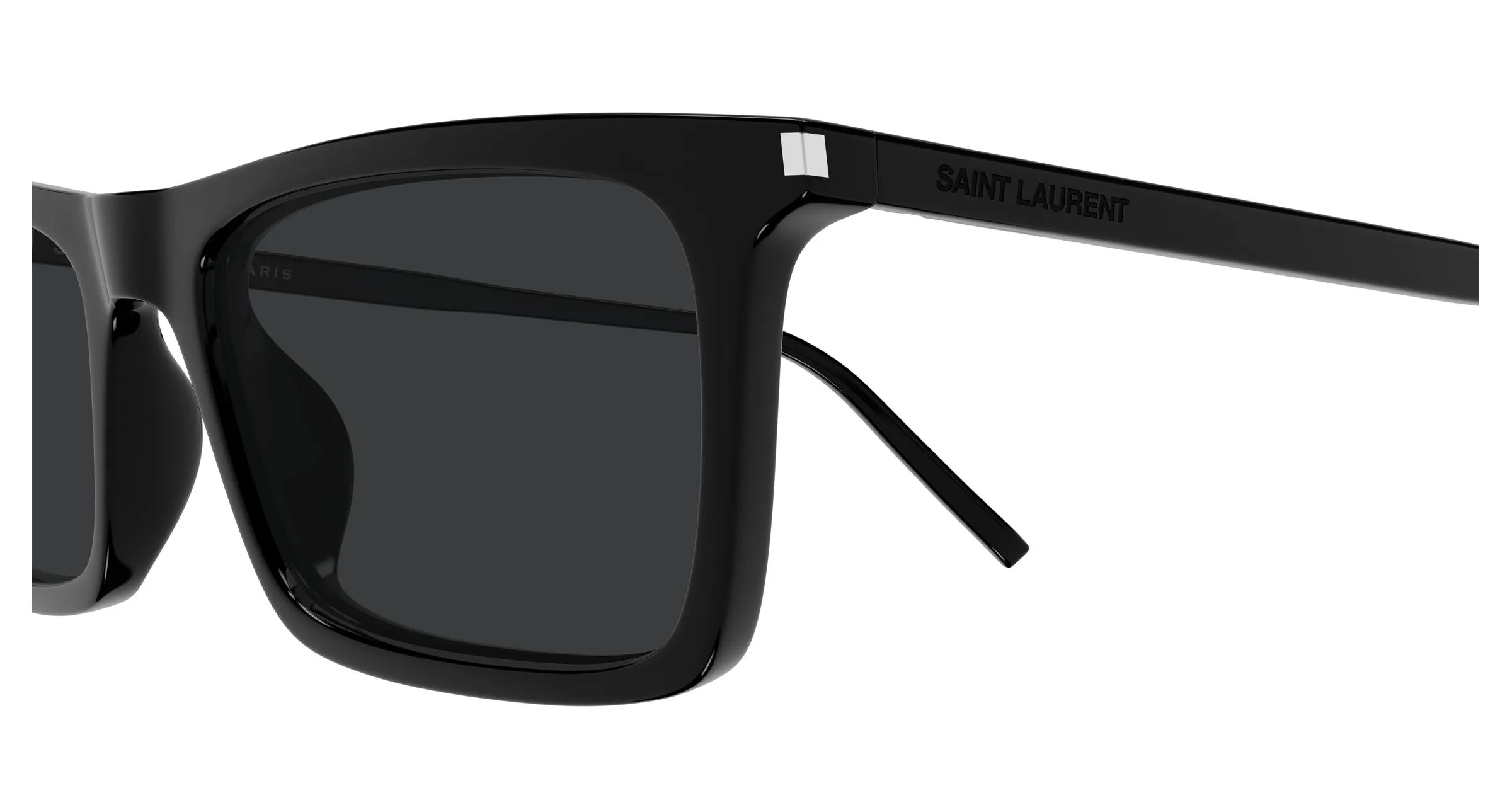 SAINT LAURENT SL 890 BETTY THIN 001 Occhiali da sole Acetato Nero Nero Squadrata - immagine 3