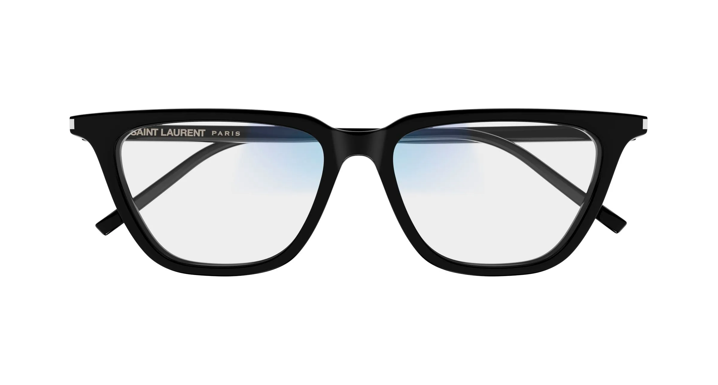 SAINT LAURENT SL 889 SULPICE THIN 006 Occhiali da sole Acetato Nero Trasparente Cat Eye - immagine 2
