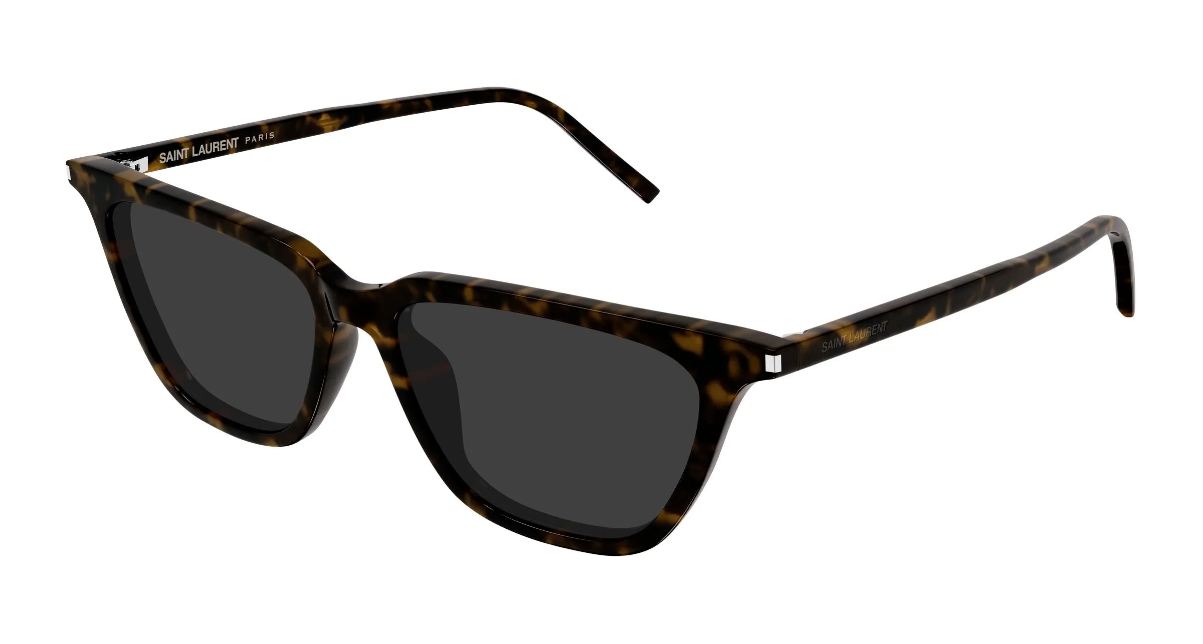 SAINT LAURENT SL 889 SULPICE THIN 002 Occhiali da sole Acetato Havana Grigio Cat Eye - immagine 1
