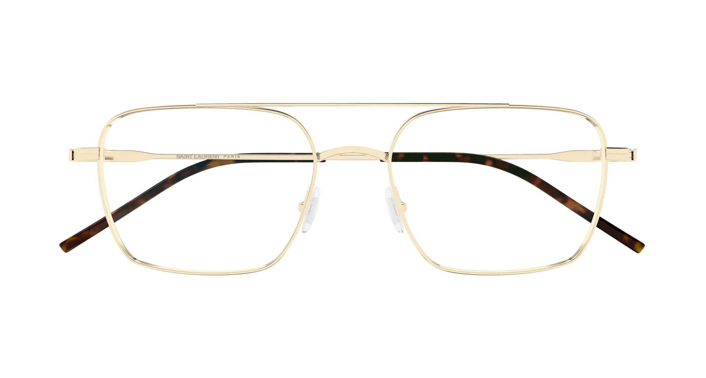 SAINT LAURENT SL 888 003 Montature da vista Metallo Oro Trasparente Pilot - immagine 2