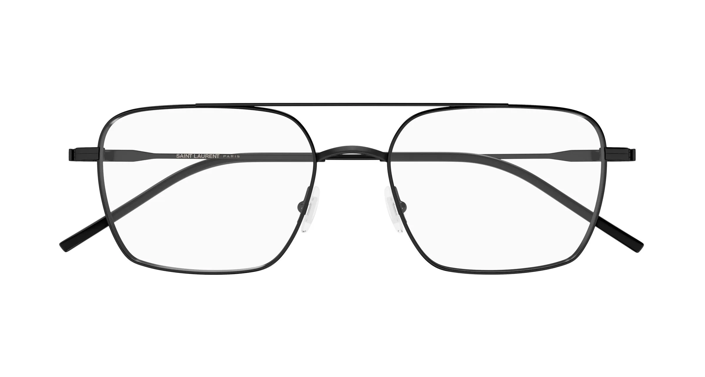 SAINT LAURENT SL 888 001 Montature da vista Metallo Nero Trasparente Pilot - immagine 2