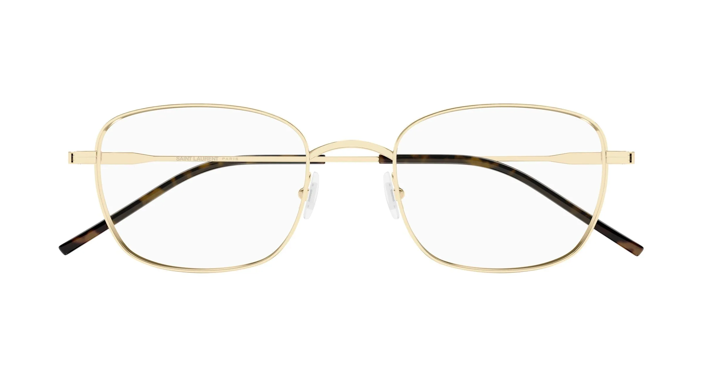 SAINT LAURENT SL 887 003 Montature da vista Metallo Oro Trasparente Rotonda - immagine 2