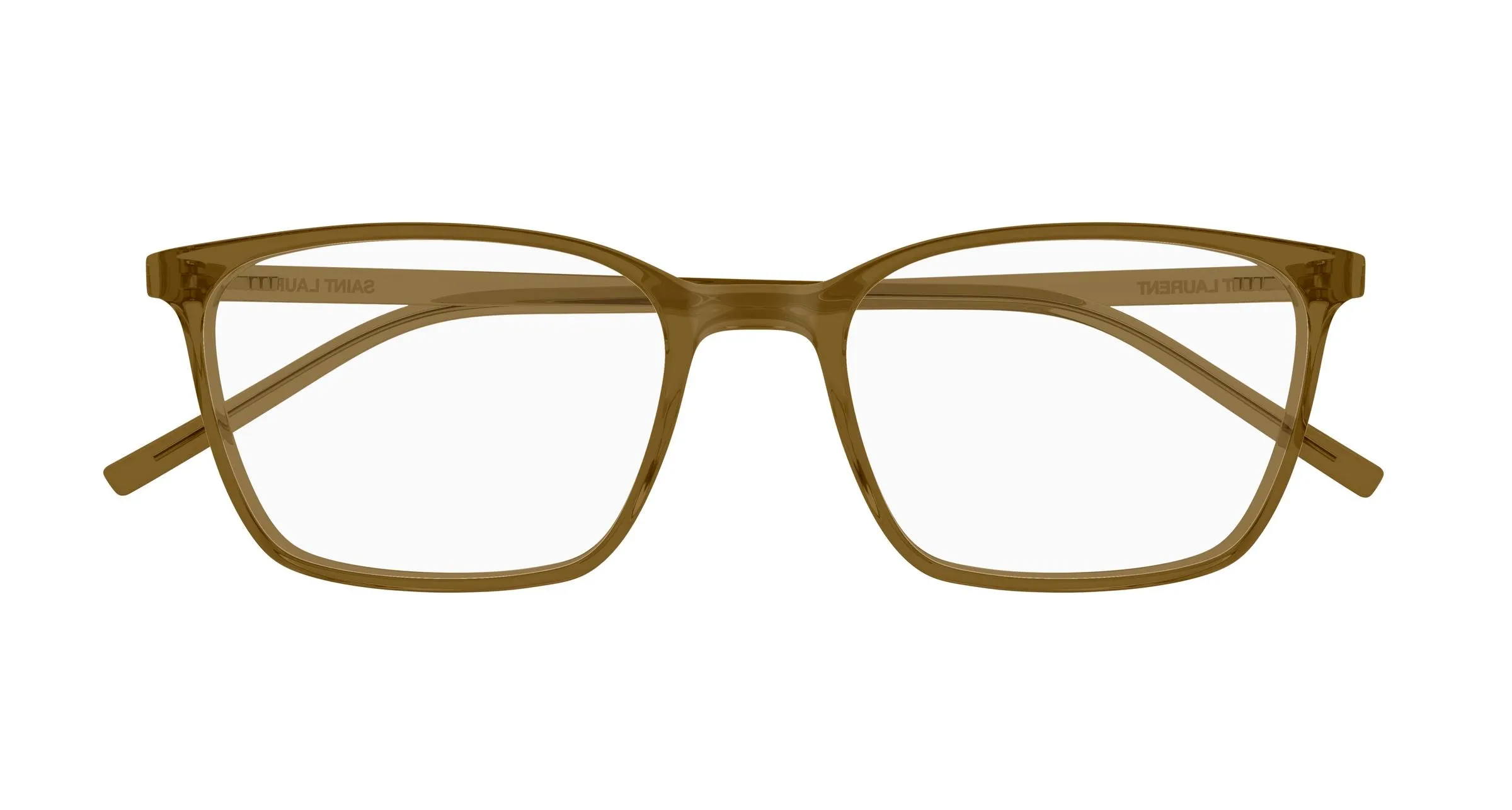 SAINT LAURENT SL 885 005 Montature da vista Bio-iniettato Marrone Trasparente Squadrata - immagine 2