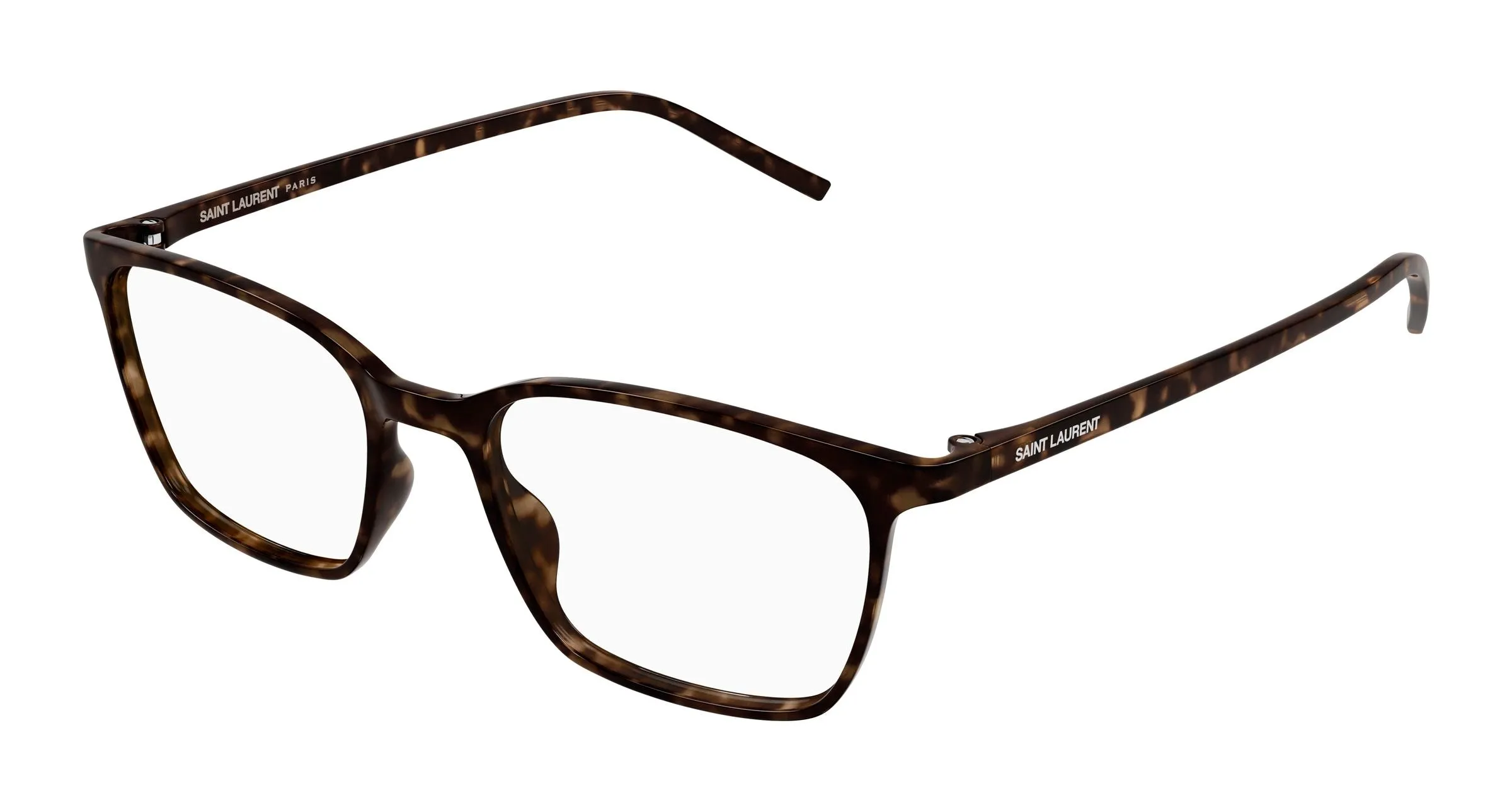 SAINT LAURENT SL 885 002 Montature da vista Bio-iniettato Havana Trasparente Squadrata - immagine 1