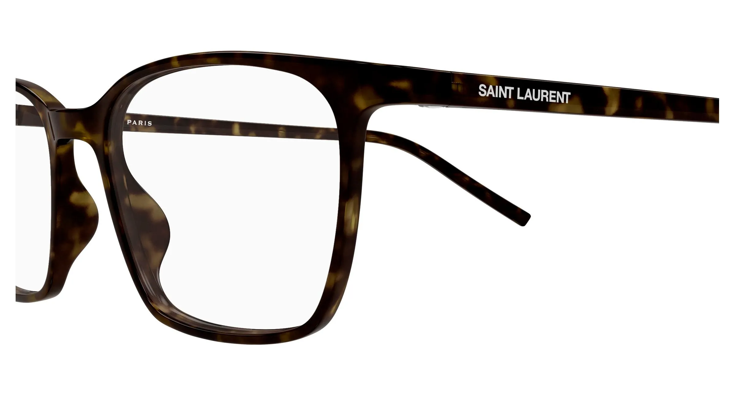 SAINT LAURENT SL 885 002 Montature da vista Bio-iniettato Havana Trasparente Squadrata - immagine 3