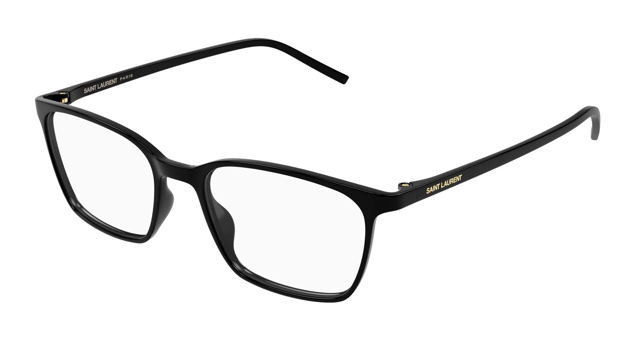 SAINT LAURENT SL 885 001 Montature da vista Bio-iniettato Nero Trasparente Squadrata - immagine 1