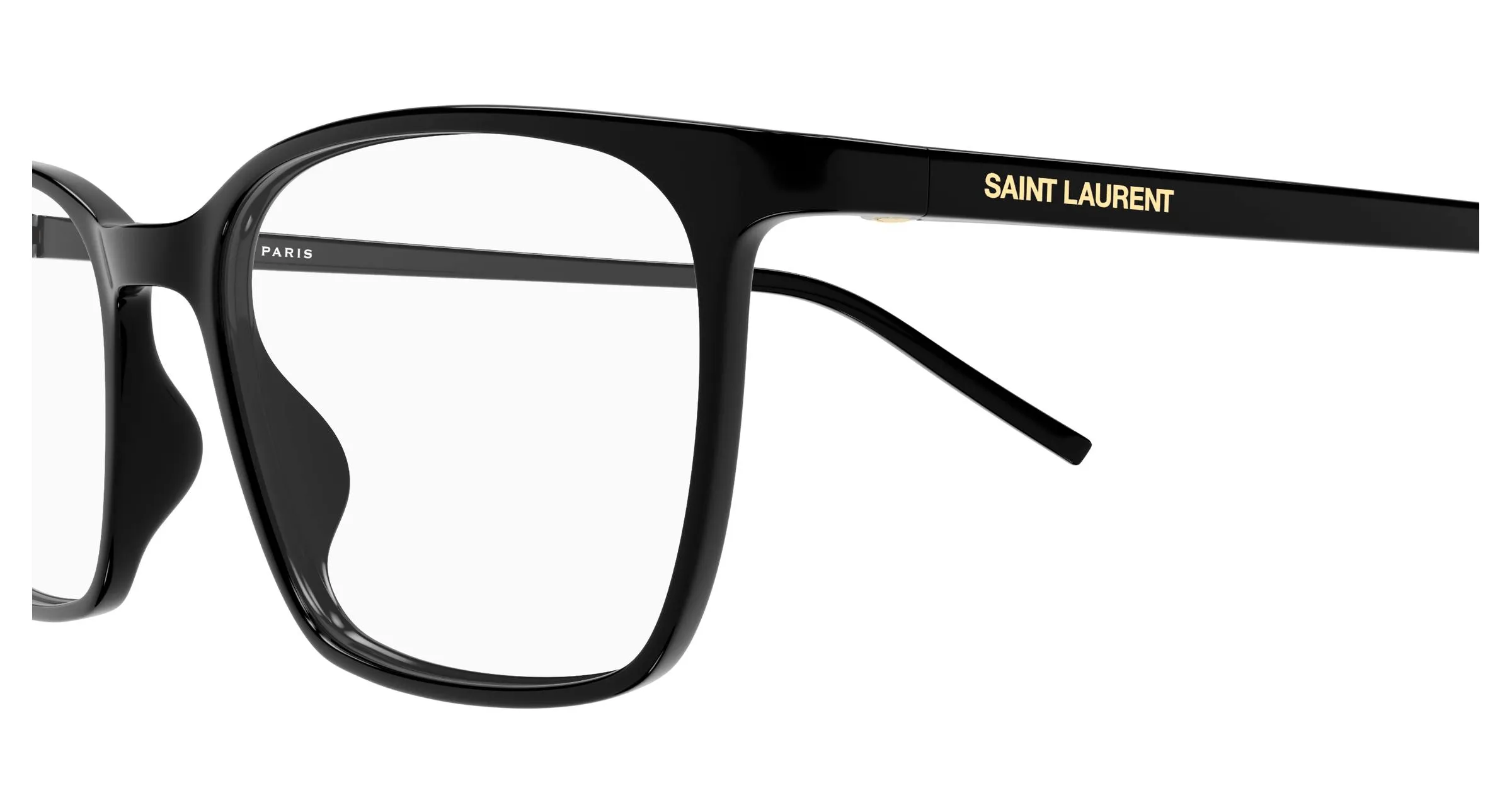 SAINT LAURENT SL 885 001 Montature da vista Bio-iniettato Nero Trasparente Squadrata - immagine 3