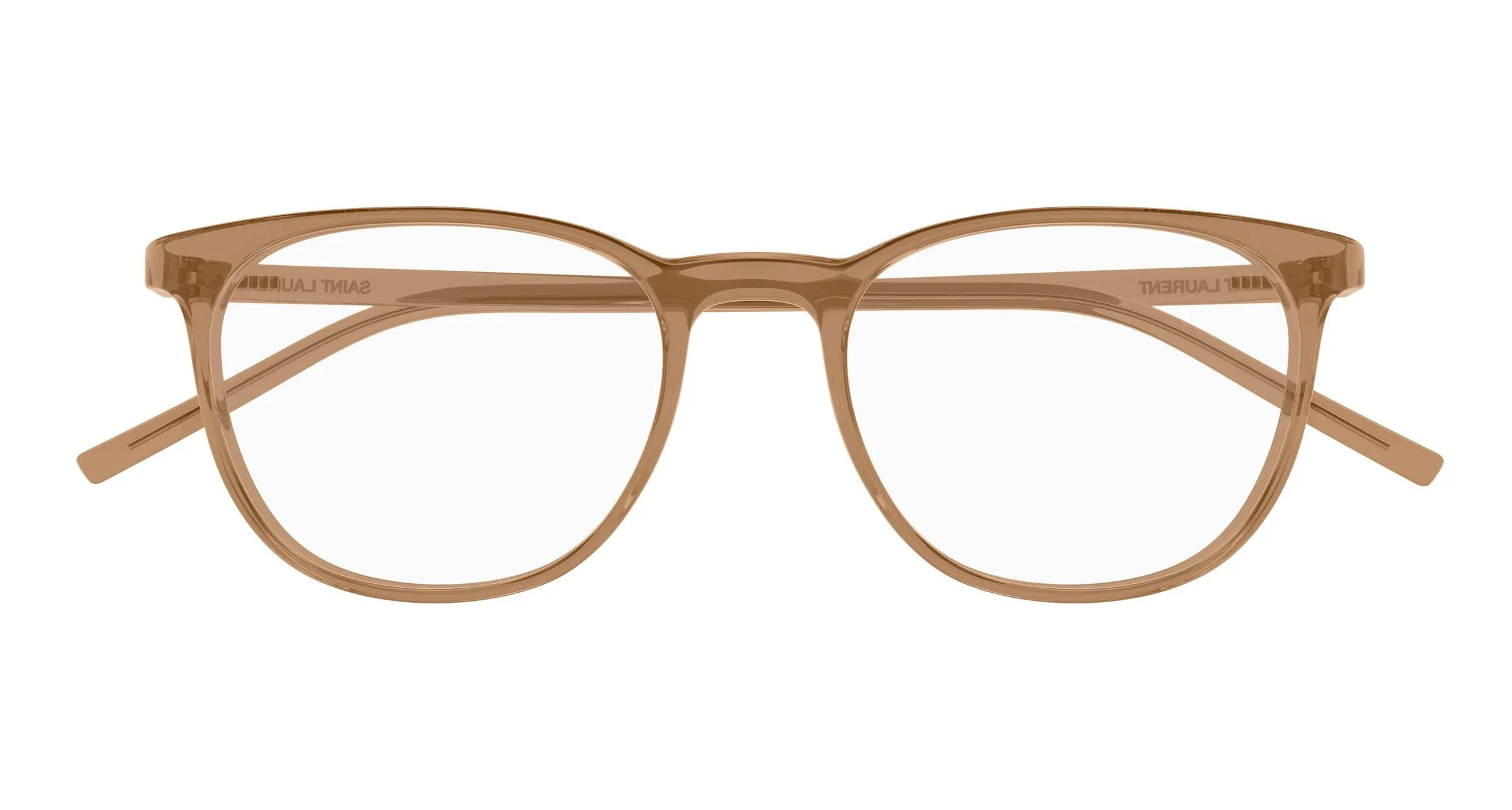 SAINT LAURENT SL 884 006 Montature da vista Bio-iniettato Marrone Trasparente Rotonda - immagine 2