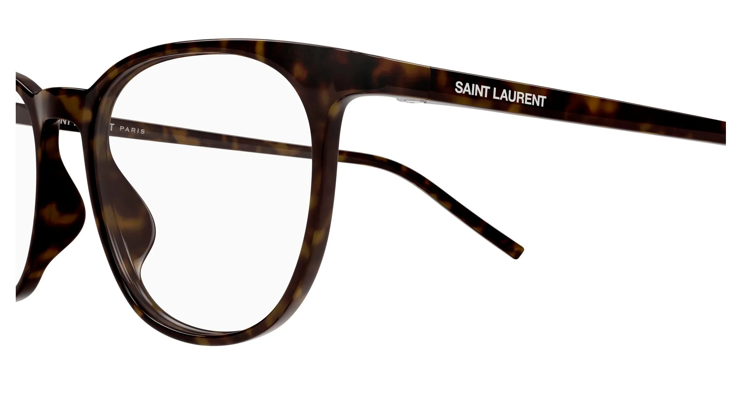SAINT LAURENT SL 884 002 Montature da vista Bio-iniettato Havana Trasparente Rotonda - immagine 3