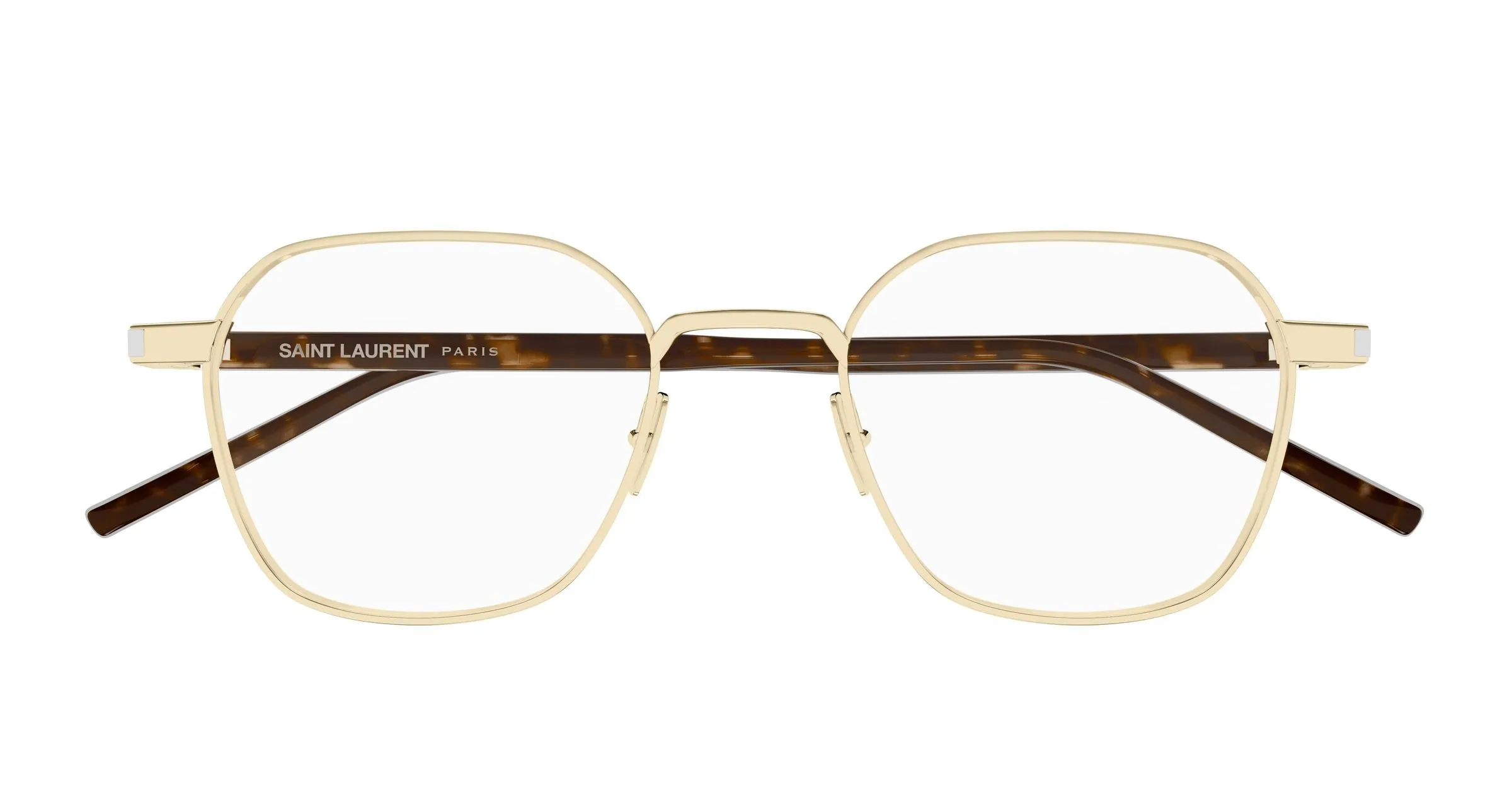 SAINT LAURENT SL 883 003 Montature da vista Metallo Oro Trasparente Rotonda Antiriflesso - immagine 2