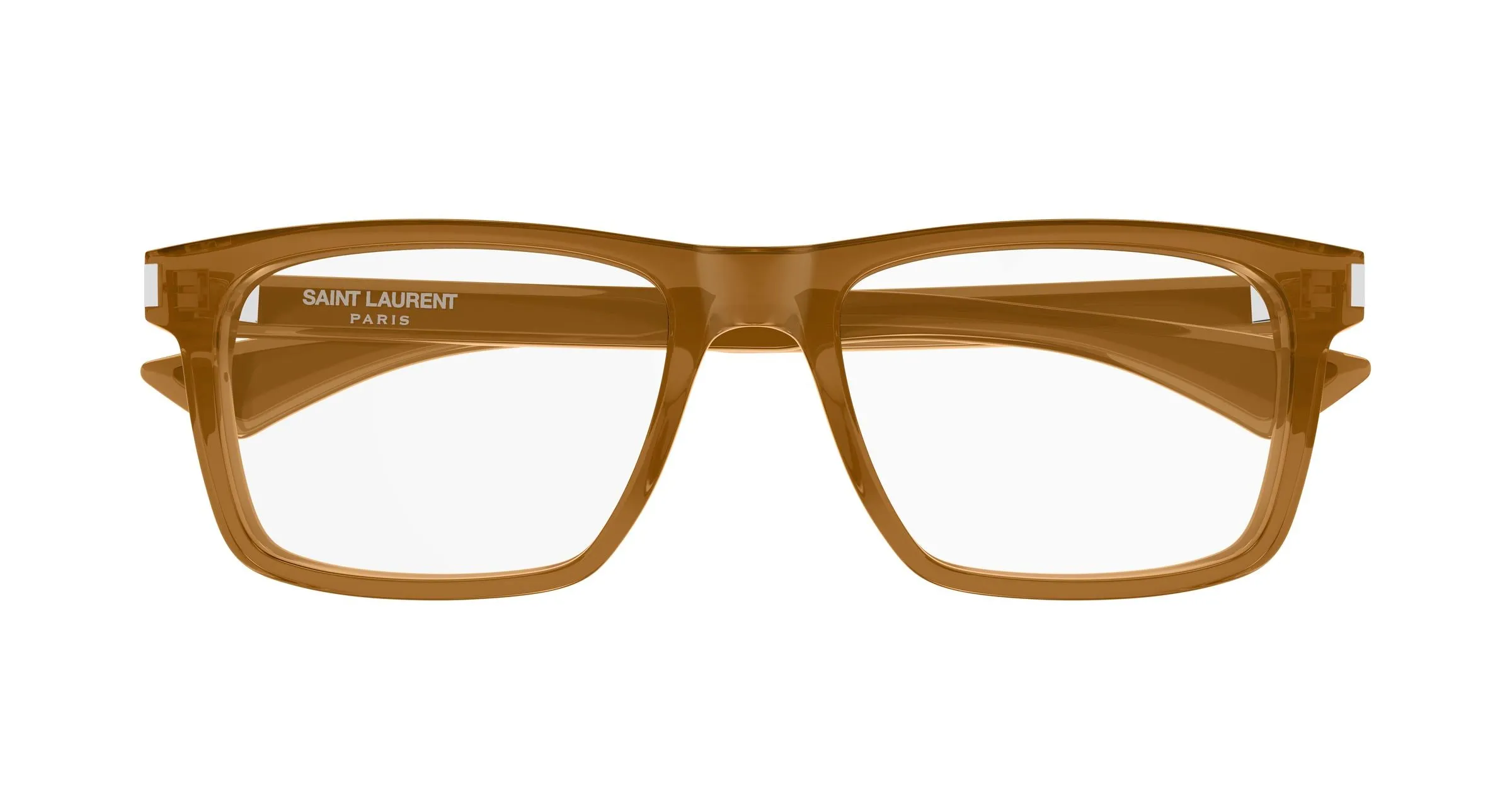 SAINT LAURENT SL 882 010 Montature da vista Acetato Marrone Trasparente Squadrata Antiriflesso - immagine 2