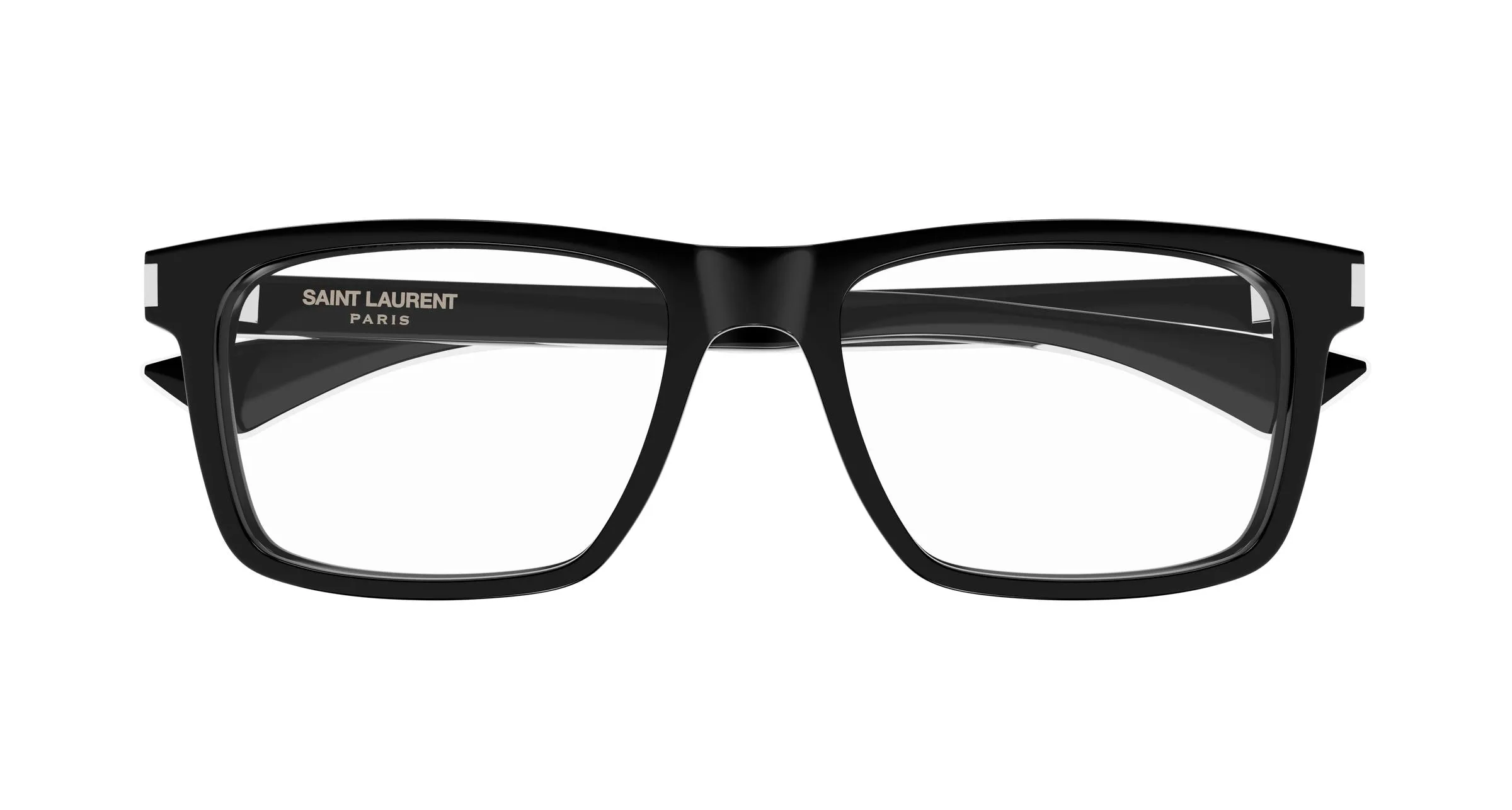 SAINT LAURENT SL 882 006 Montature da vista Acetato Nero Trasparente Squadrata Antiriflesso - immagine 2