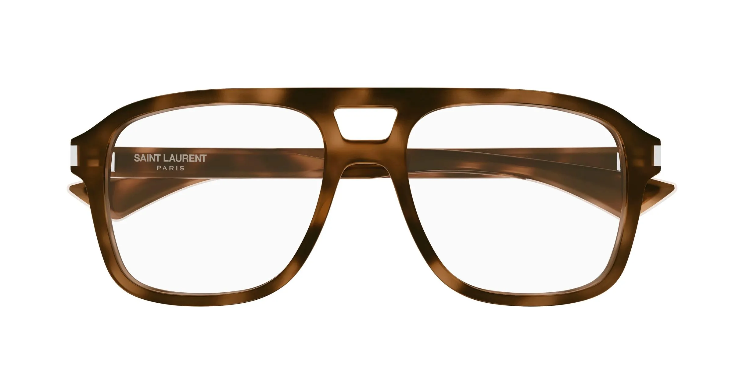 SAINT LAURENT SL 881 OPT 003 Montature da vista Acetato Havana Trasparente Squadrata Antiriflesso - immagine 2