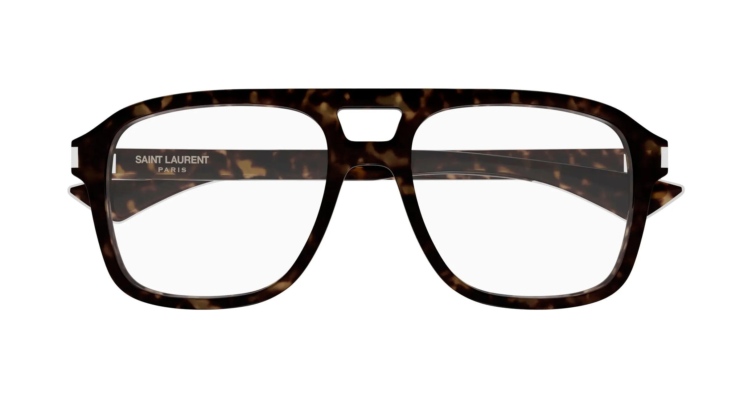 SAINT LAURENT SL 881 OPT 002 Montature da vista Acetato Havana Trasparente Squadrata Antiriflesso - immagine 2