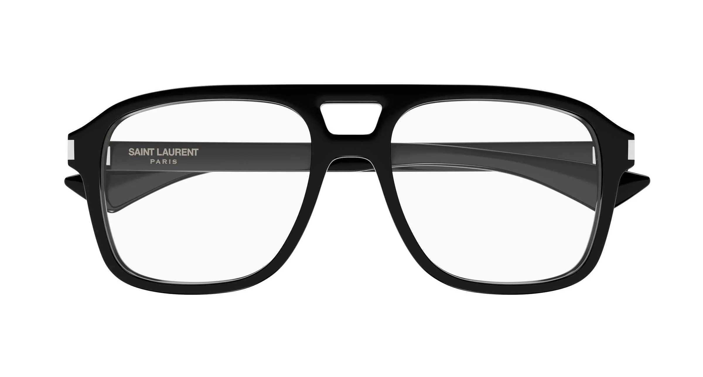 SAINT LAURENT SL 881 OPT 001 Montature da vista Acetato Nero Trasparente Squadrata Antiriflesso - immagine 2