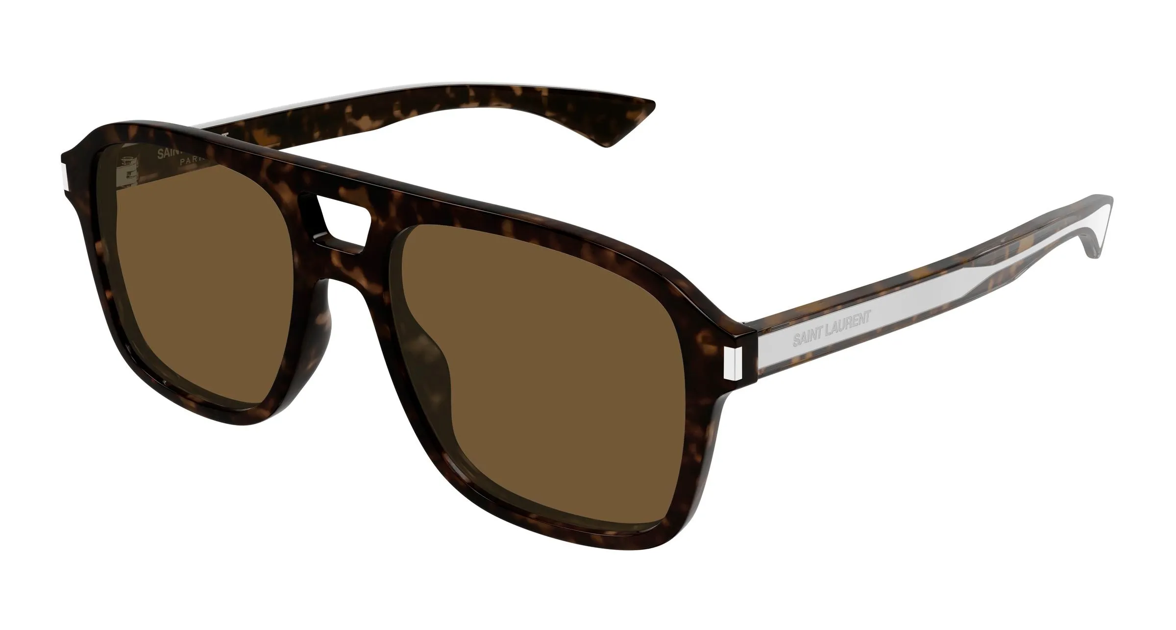 SAINT LAURENT SL 881 006 Occhiali da sole Acetato Havana Marrone Pilot - immagine 1