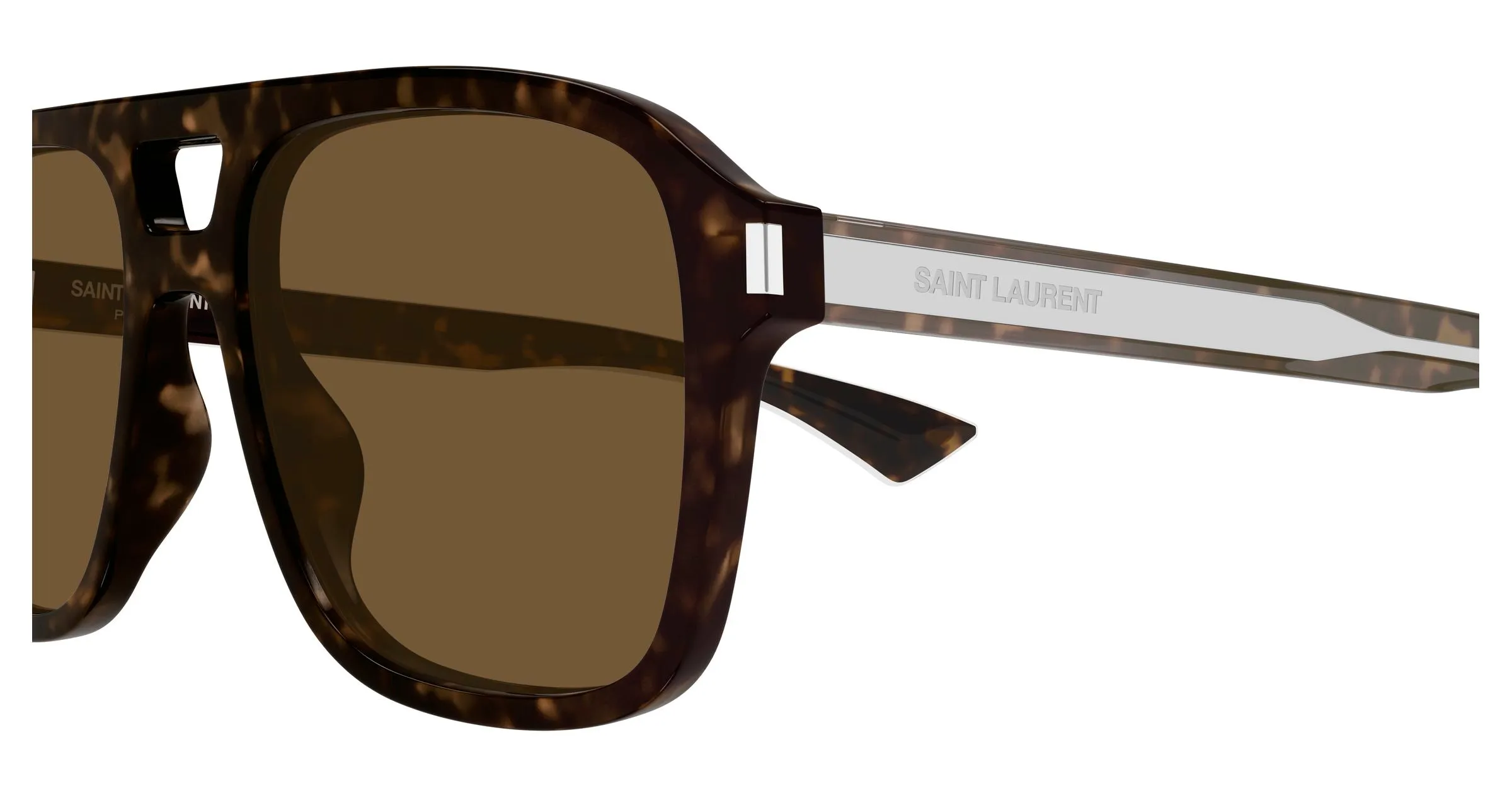 SAINT LAURENT SL 881 006 Occhiali da sole Acetato Havana Marrone Pilot - immagine 3