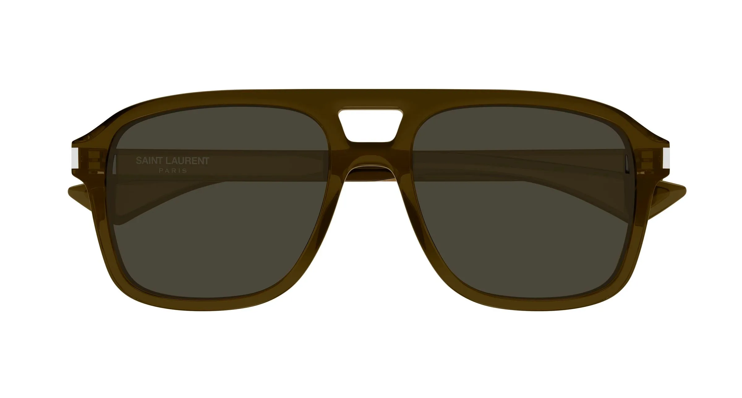 SAINT LAURENT SL 881 004 Occhiali da sole Acetato Marrone Grigio Pilot - immagine 2