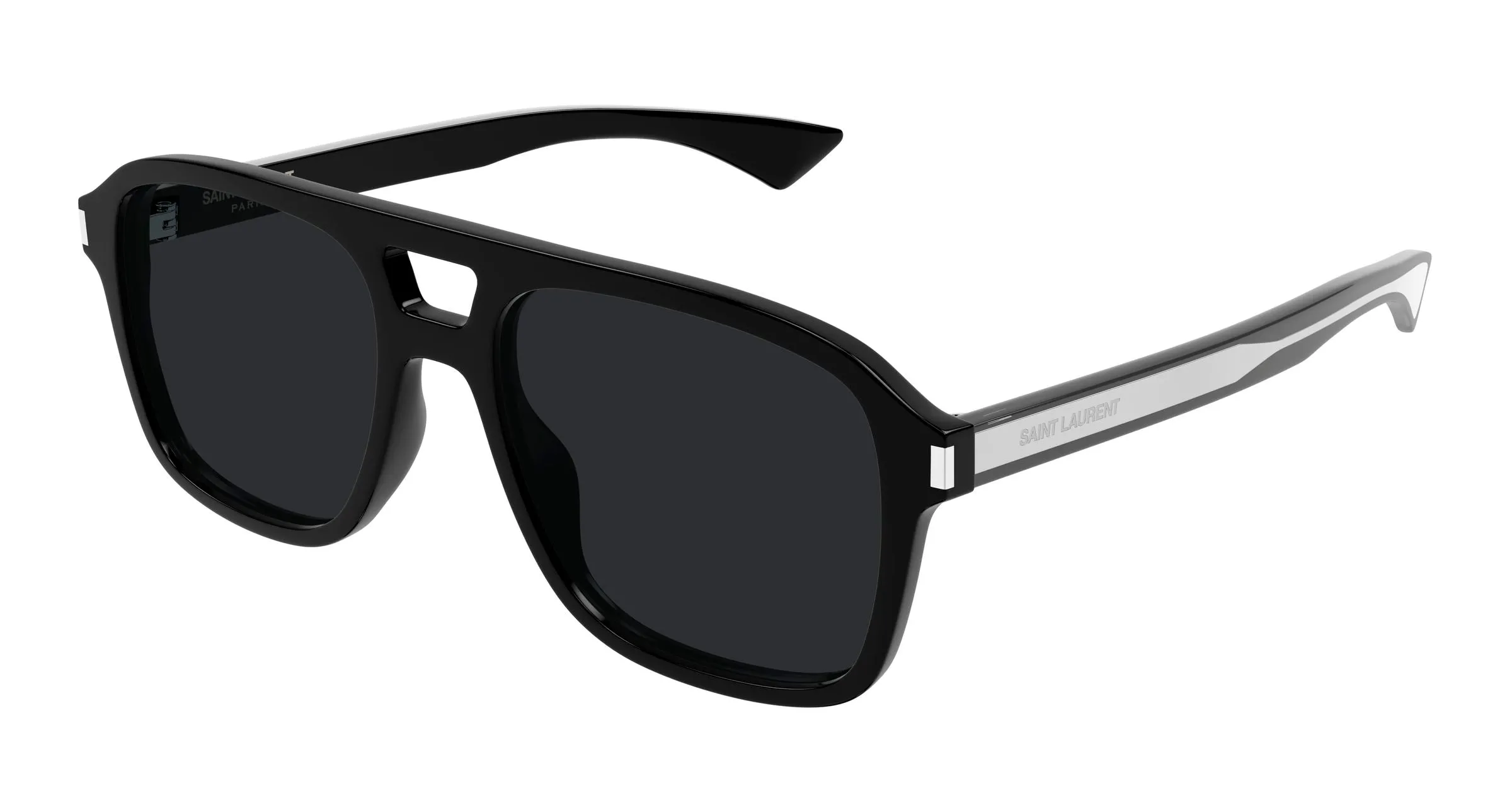 SAINT LAURENT SL 881 001 Occhiali da sole Acetato Nero Nero Pilot - immagine 1