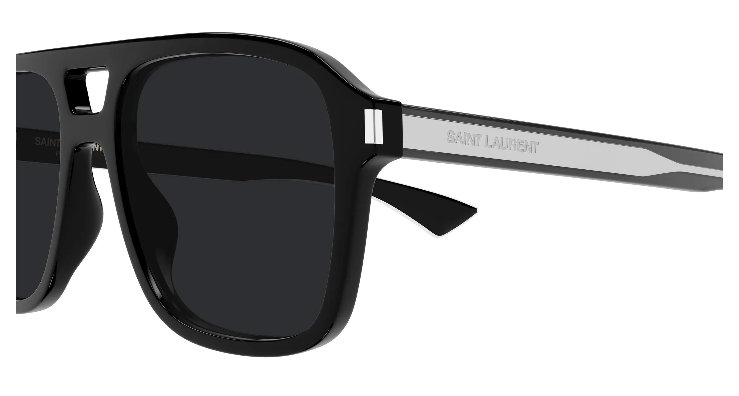 SAINT LAURENT SL 881 001 Occhiali da sole Acetato Nero Nero Pilot - immagine 3