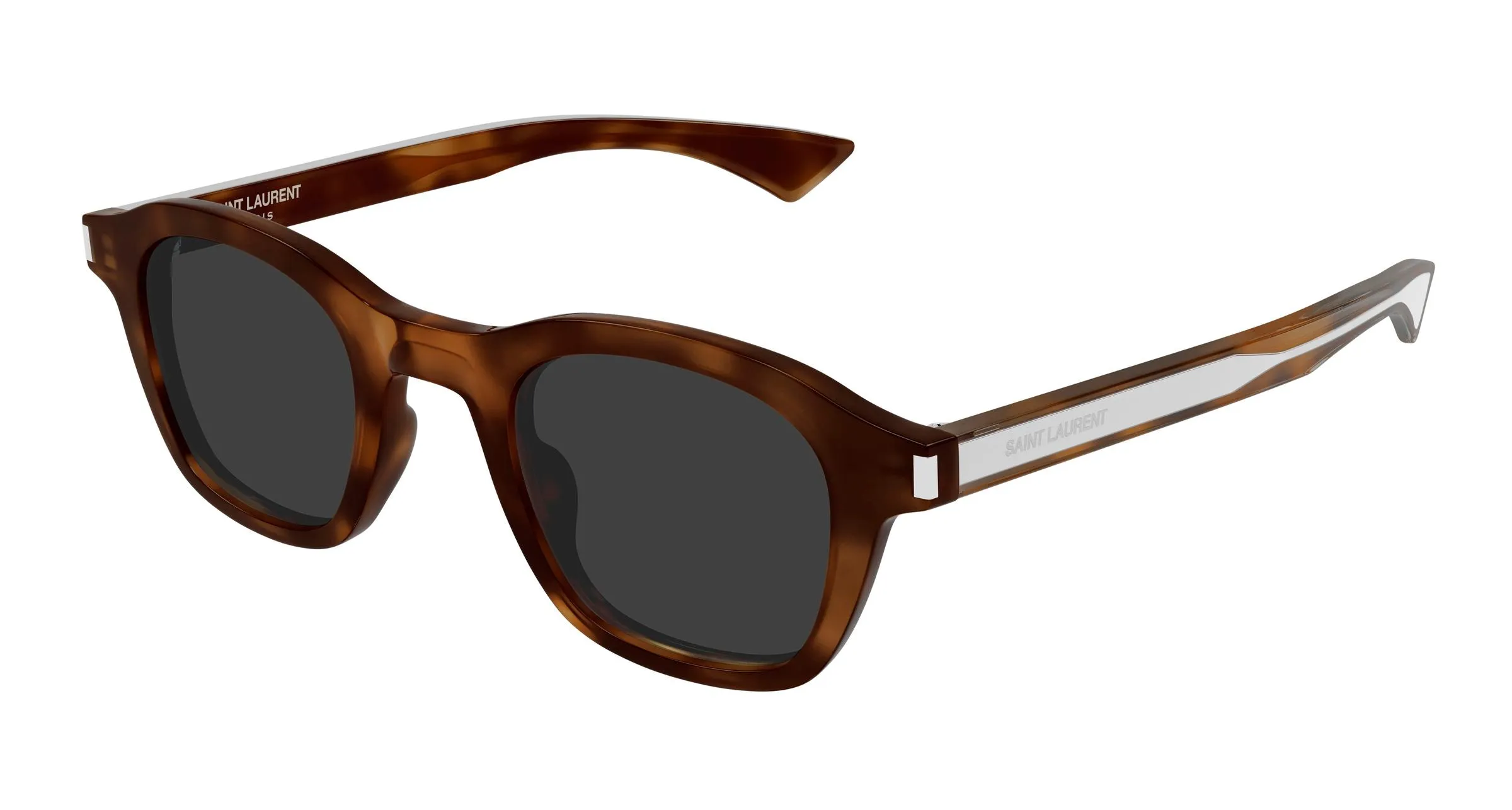 SAINT LAURENT SL 880 003 Occhiali da sole Acetato Havana Grigio Rotonda - immagine 1