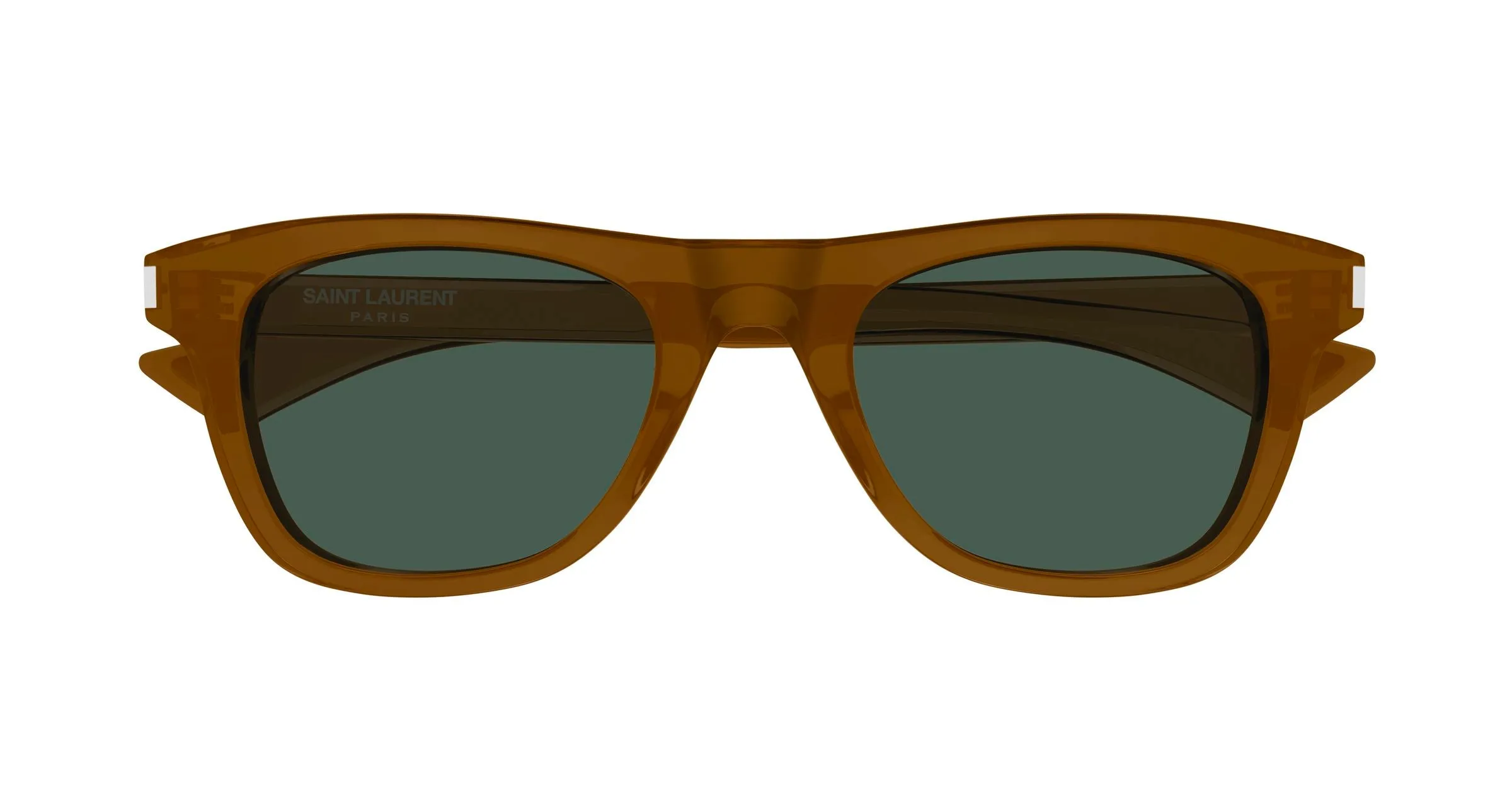 SAINT LAURENT SL 879 005 Occhiali da sole Acetato Marrone Verde Squadrata - immagine 2