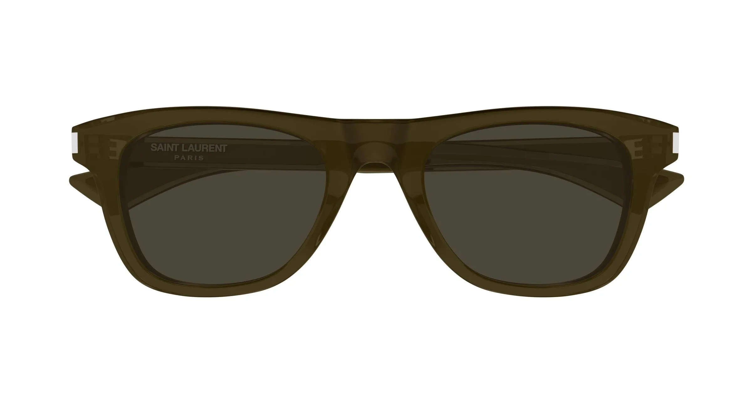 SAINT LAURENT SL 879 004 Occhiali da sole Acetato Marrone Grigio Squadrata - immagine 2