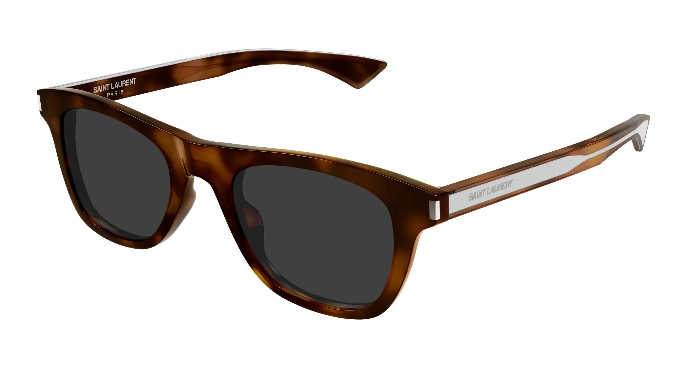 SAINT LAURENT SL 879 003 Occhiali da sole Acetato Havana Grigio Squadrata - immagine 1