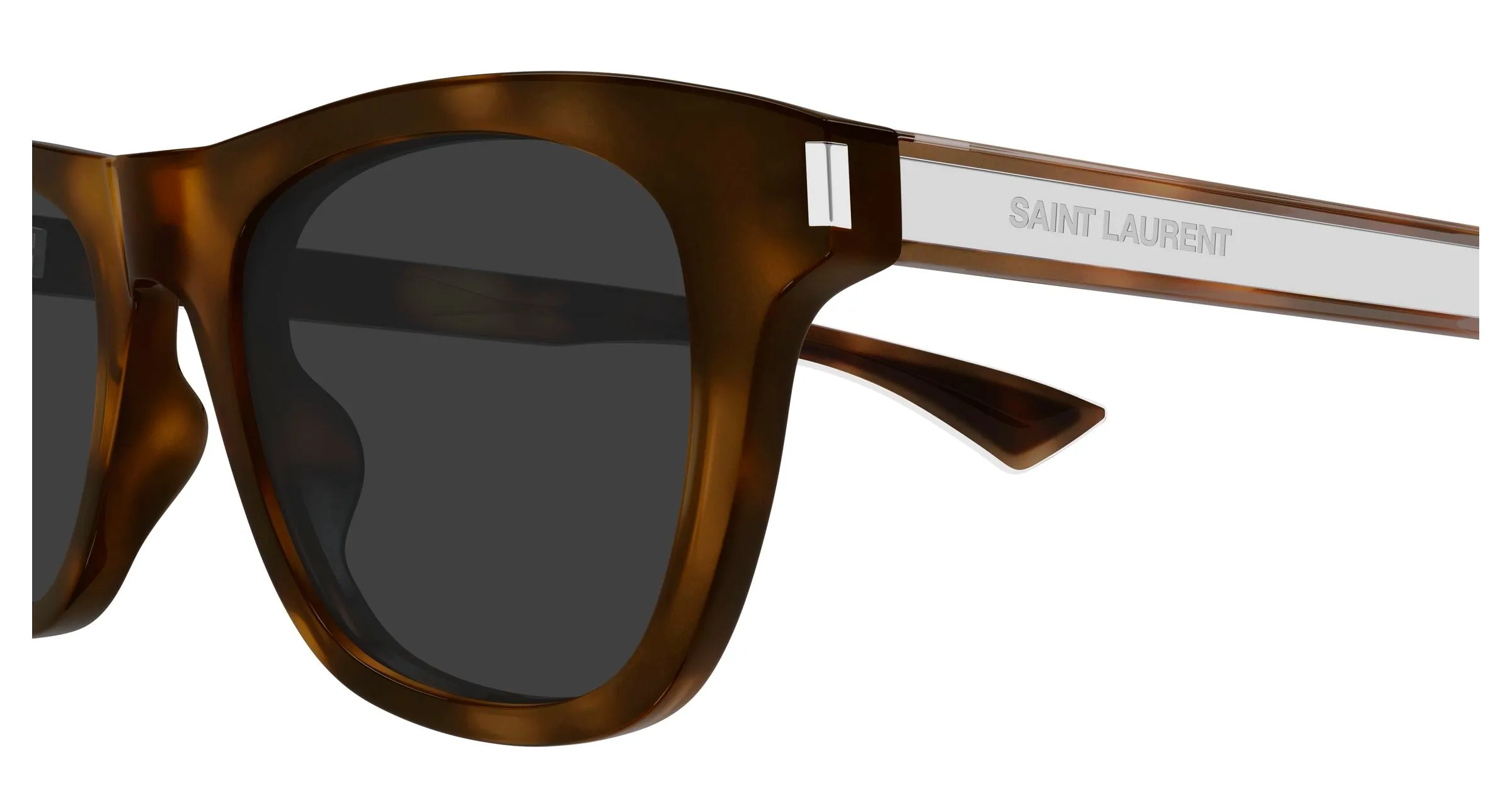 SAINT LAURENT SL 879 003 Occhiali da sole Acetato Havana Grigio Squadrata - immagine 3