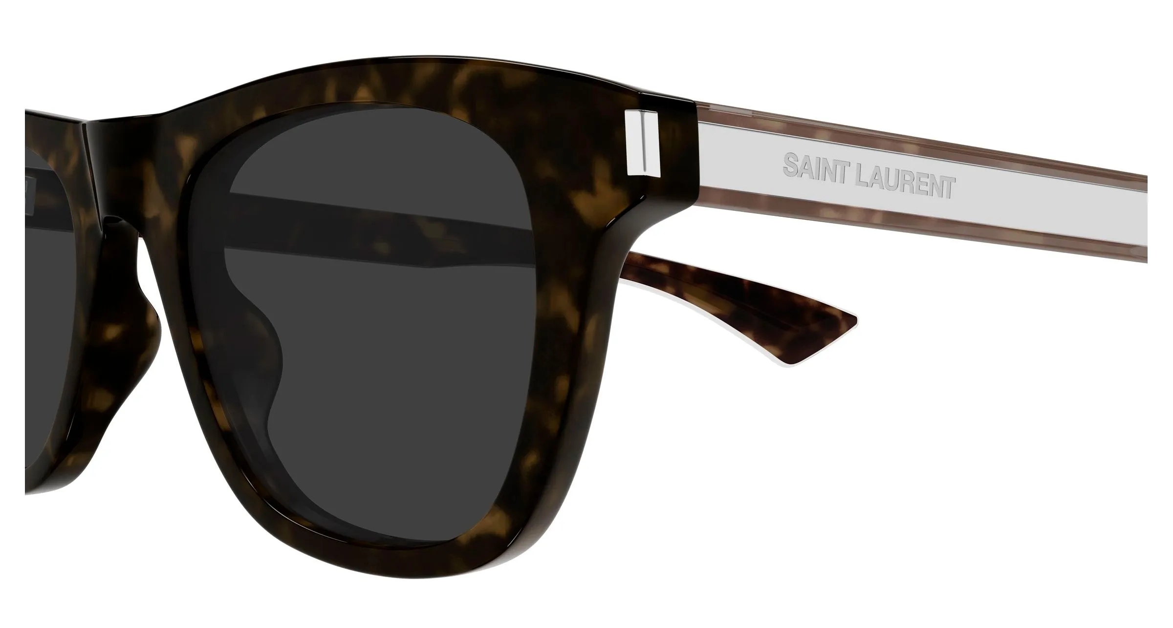 SAINT LAURENT SL 879 002 Occhiali da sole Acetato Havana Grigio Squadrata - immagine 3