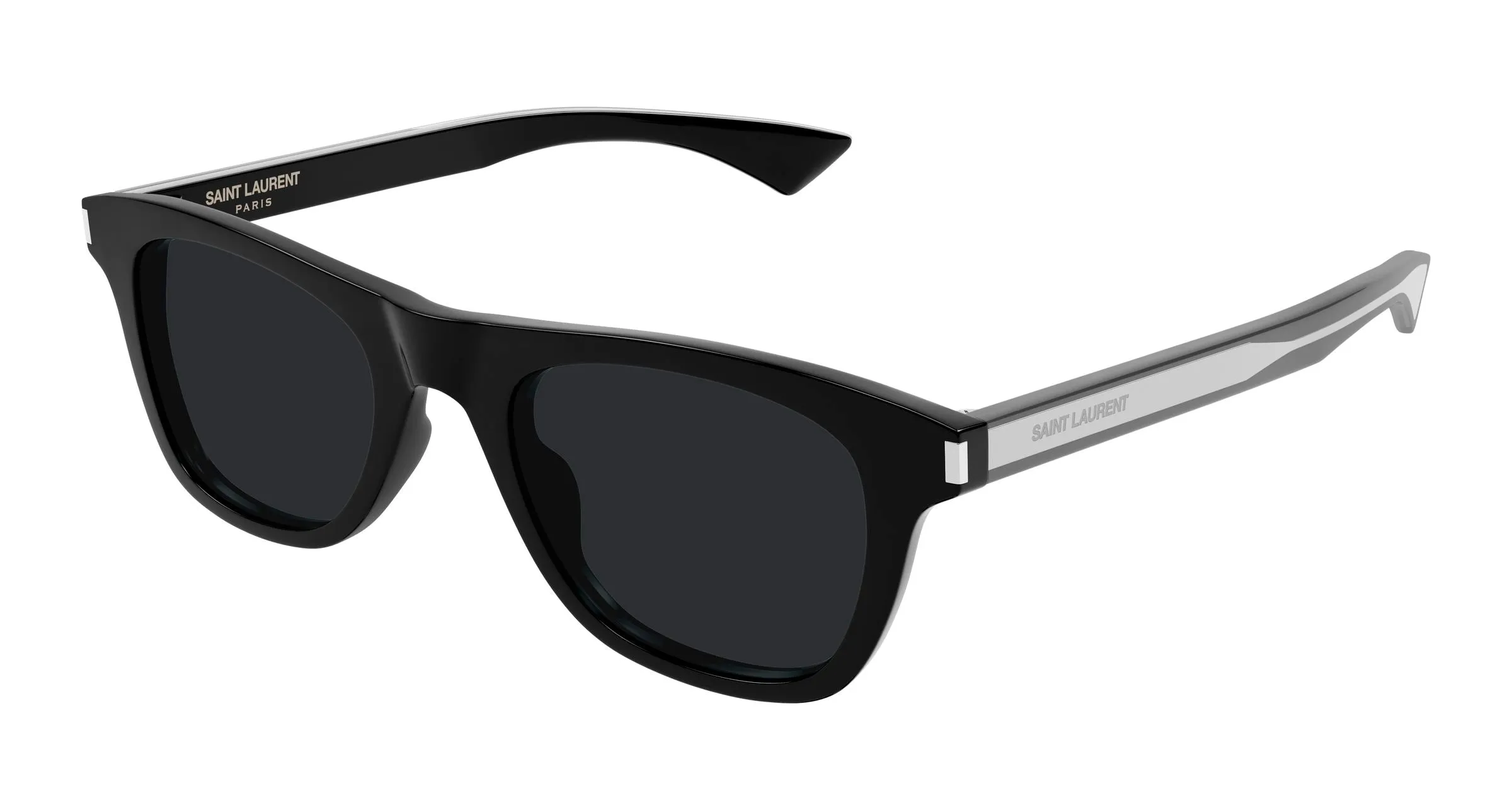 SAINT LAURENT SL 879 001 Occhiali da sole Acetato Nero Nero Squadrata - immagine 1